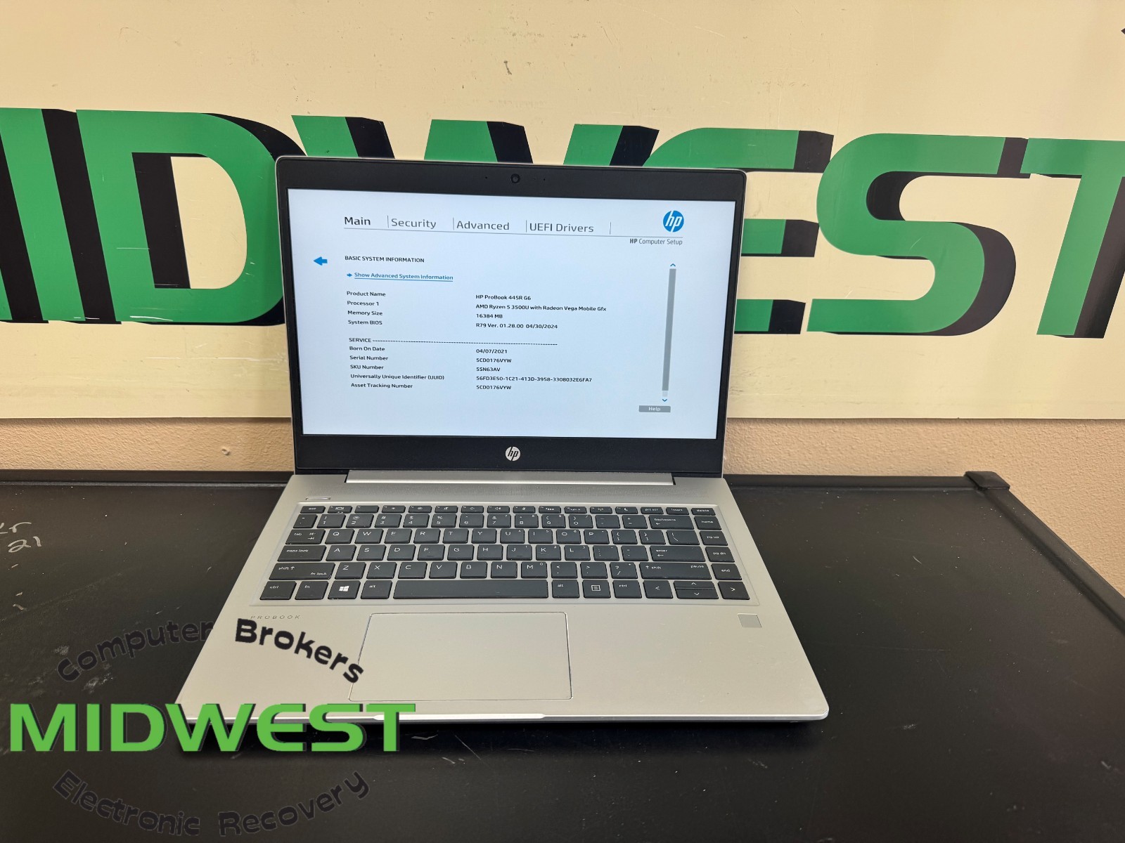 HP ProBook 445R G6 AMD Ryzen 5 3500U 2.1GHz 16GB 512GB SSD