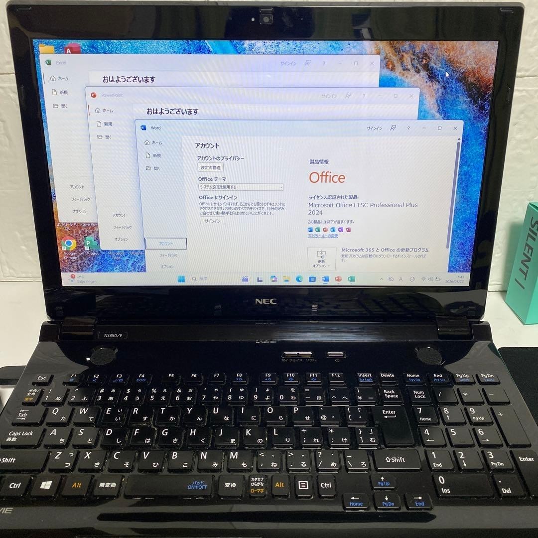 NEC LAVIE Laptop PC Windows 11 Pro 64-bit Core i3-6100U SSD 128GB Used Japan