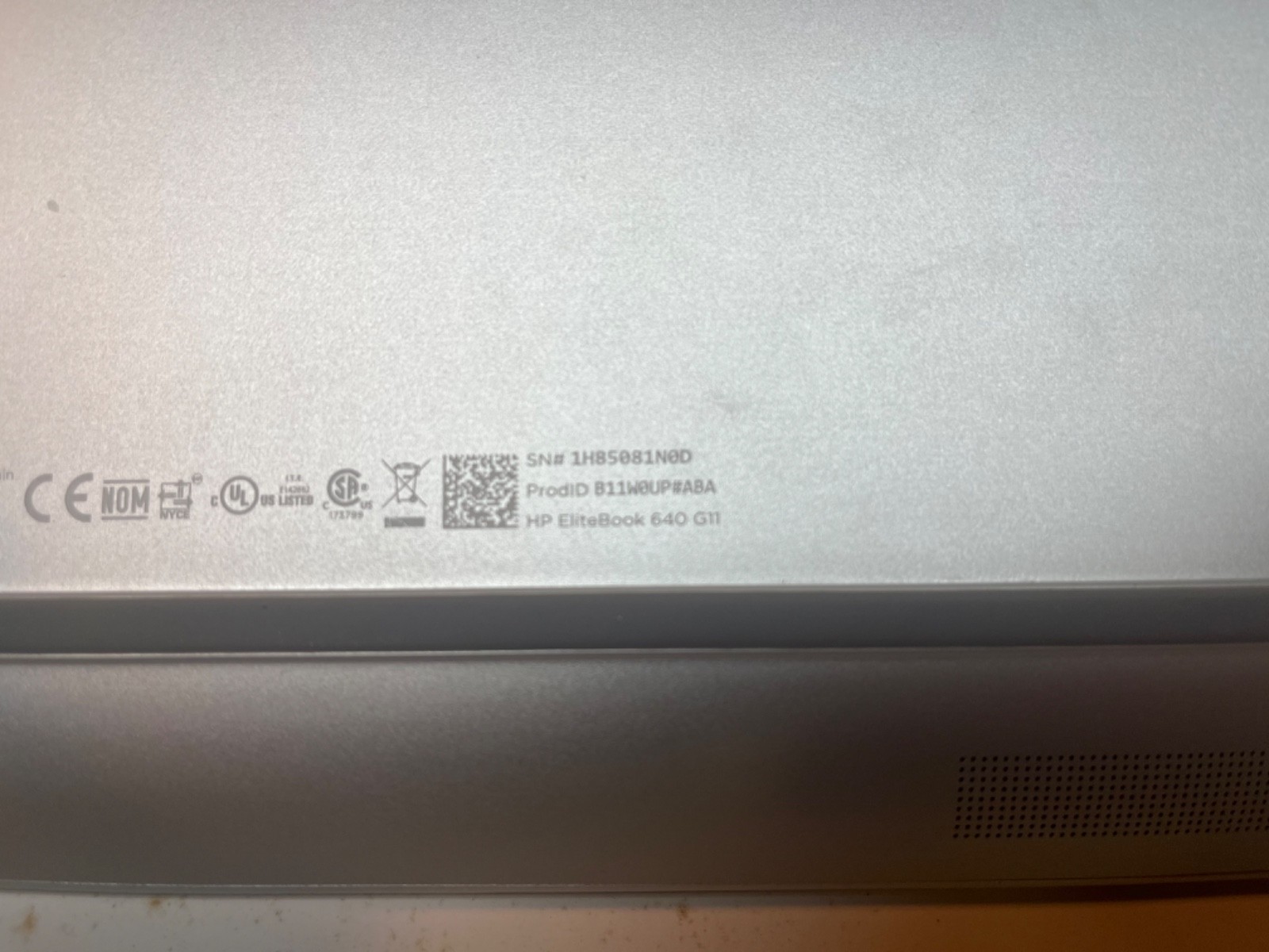 HP EliteBook 640 G11 Poly Studio Intel VPRO B11W0UP-ABA Laptop AS-IS