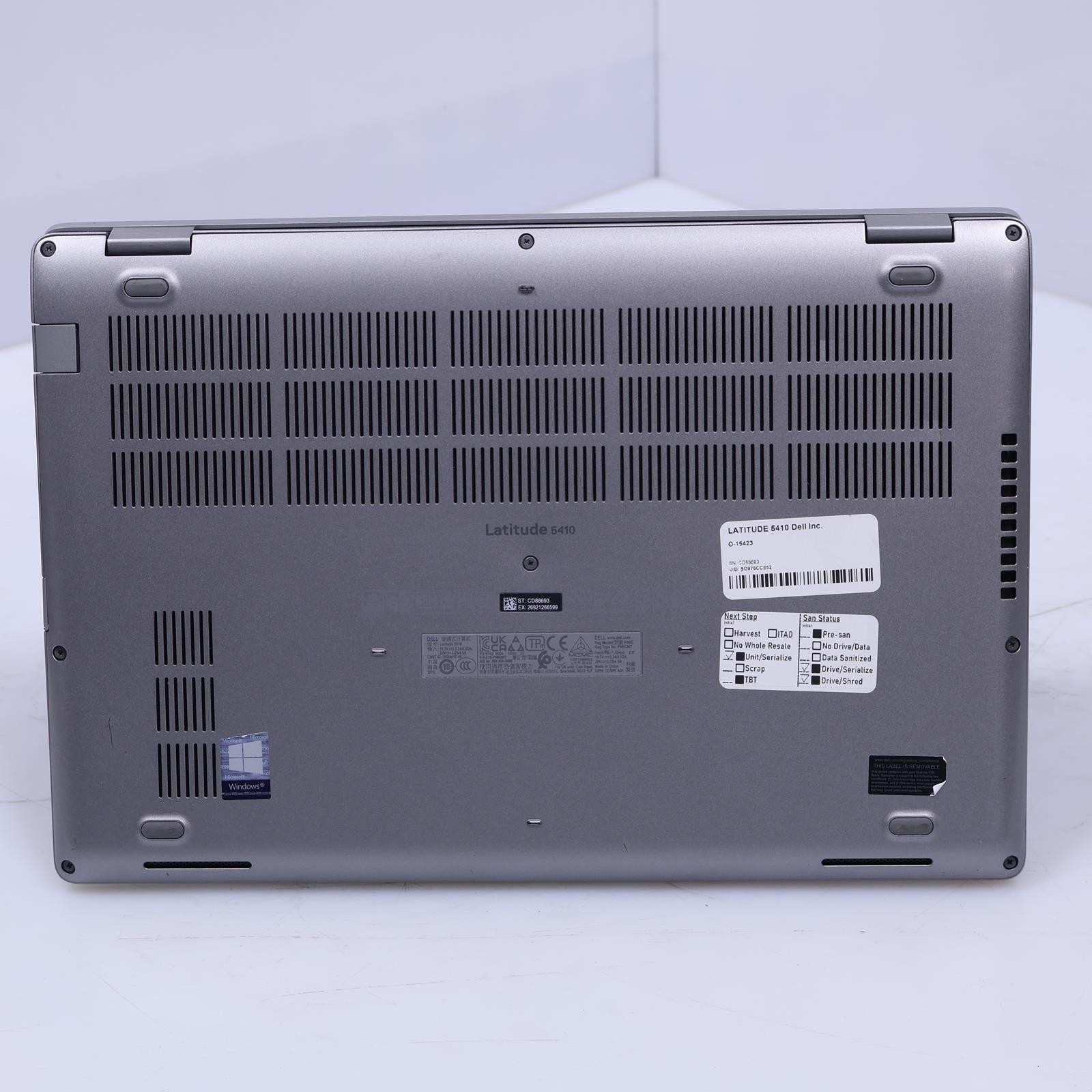 Dell Latitude 5410 Intel Core i5 10th Gen 8GB RAM No Drive/OS/Battery Laptop B1