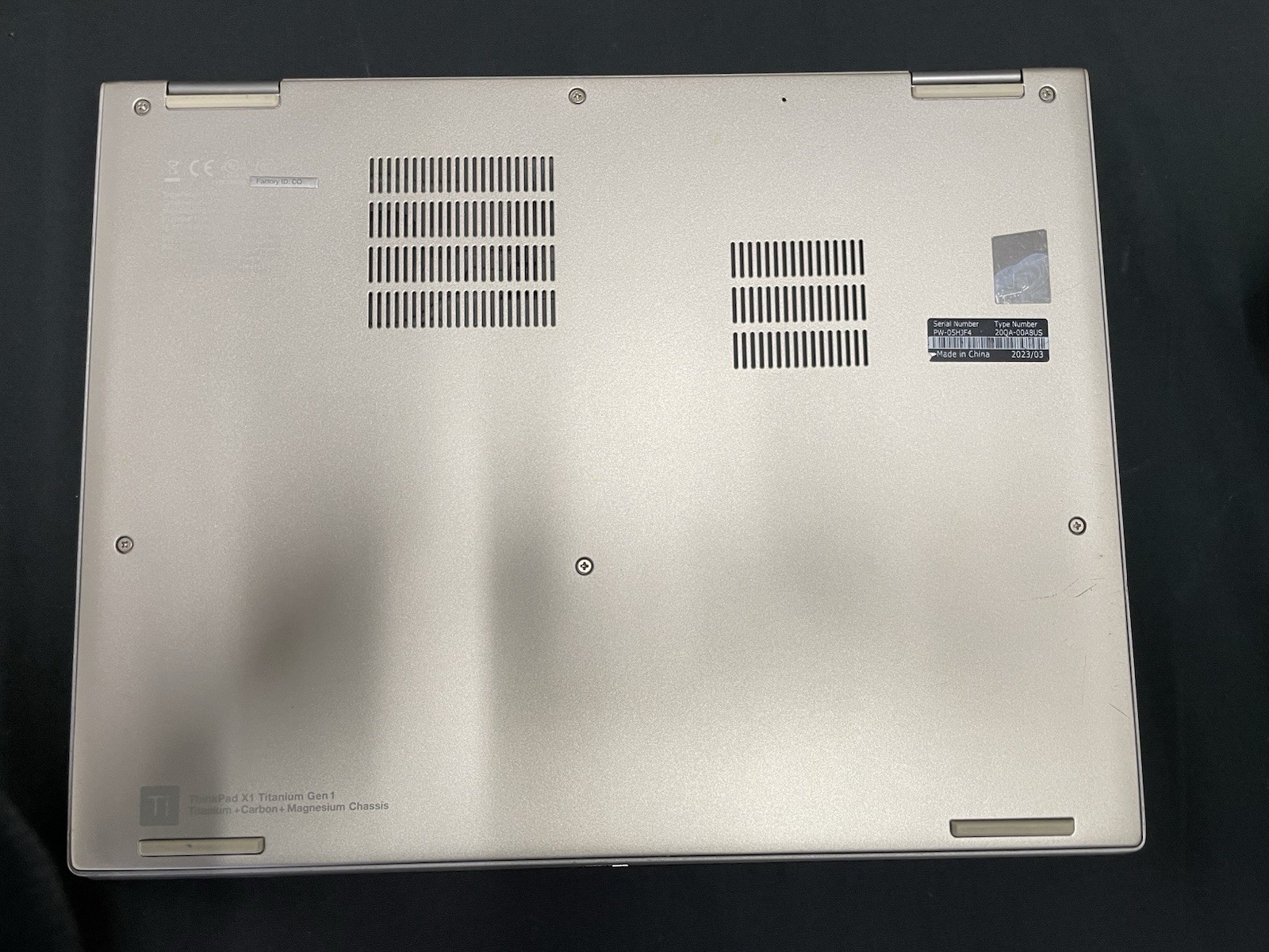 Lenovo ThinkPad X1 Titanium Gen 1 Intel Core i5-1130G7 16GB Ram 1.1GHz 512GB