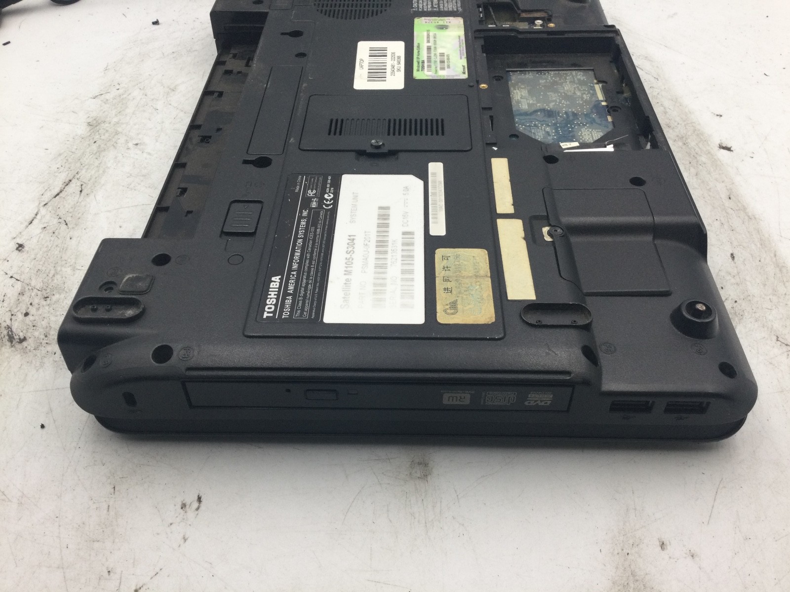 SATELLITE M105-S3041 – FOR PARTS – INTEL CORE SOLO – NO RAM -READ DESCRIPTION-BB