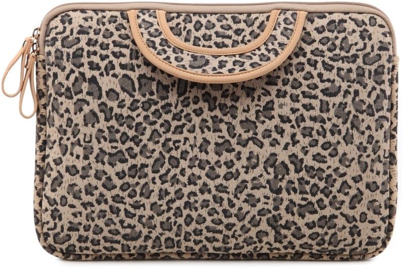 15.5 Inch Laptop Sleeve Case-Stylish Leopard Ultrabook Sleeve Macbook Bag