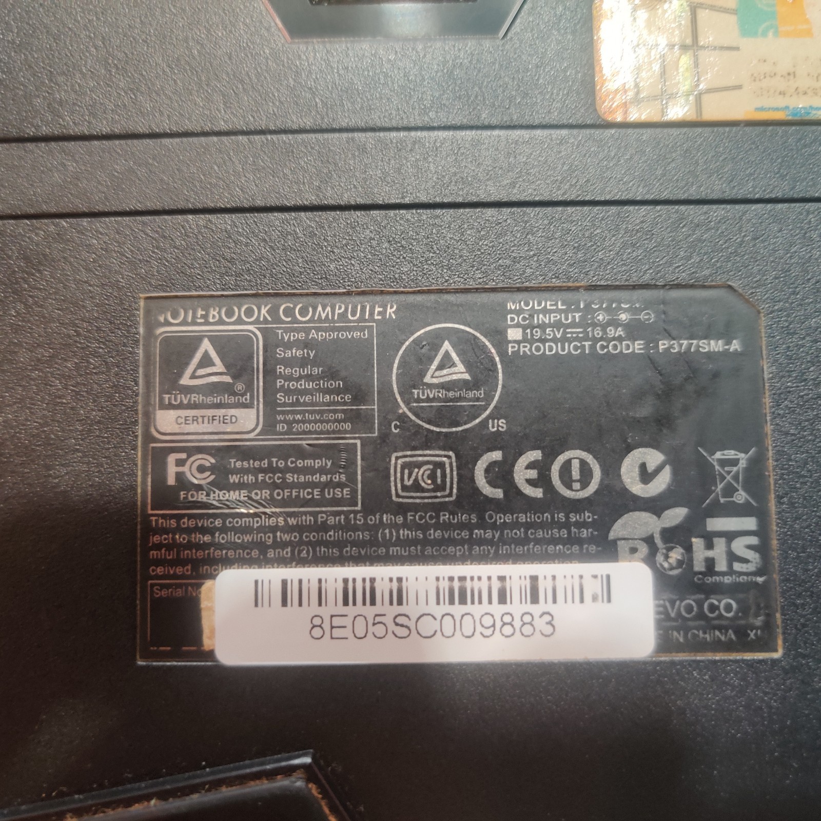 Clevo P377SM-A DigitalStorm laptop NO CPU NO GPU TESTED Works with Issues Read.