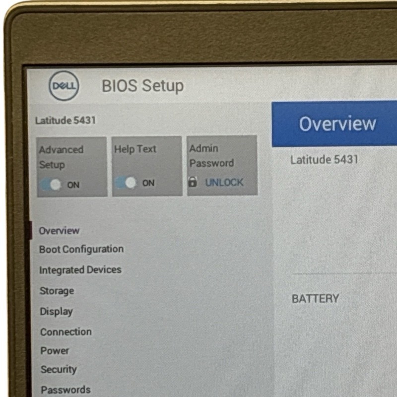 DELL LATITUDE 5431 FHD i7-1270P 16GB No HDD/OS MX550 (Bios Locked) Laptop