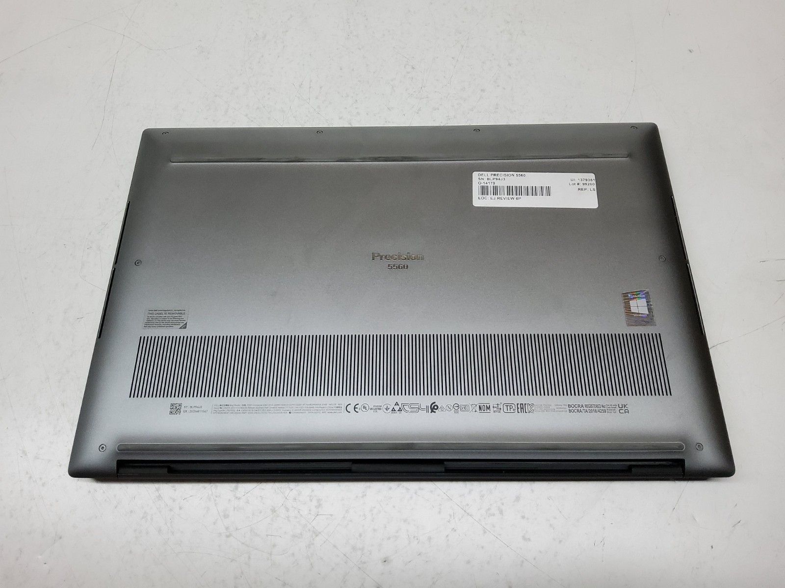 Dell Precision 5560 i9-11950H 2.6GHz 64GB RAM 2TB SSD Nvidia RTX A2000 Win 11Pro