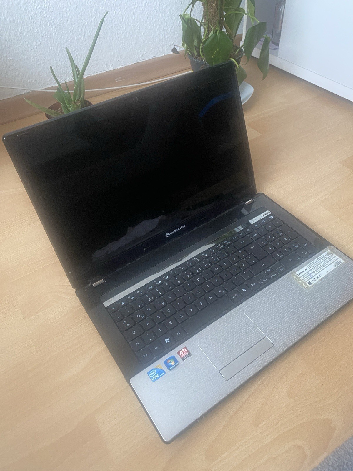 Packard Bell EasyNote NP 900 € LM Laptop/Notebook, Win7 Screen Faulty