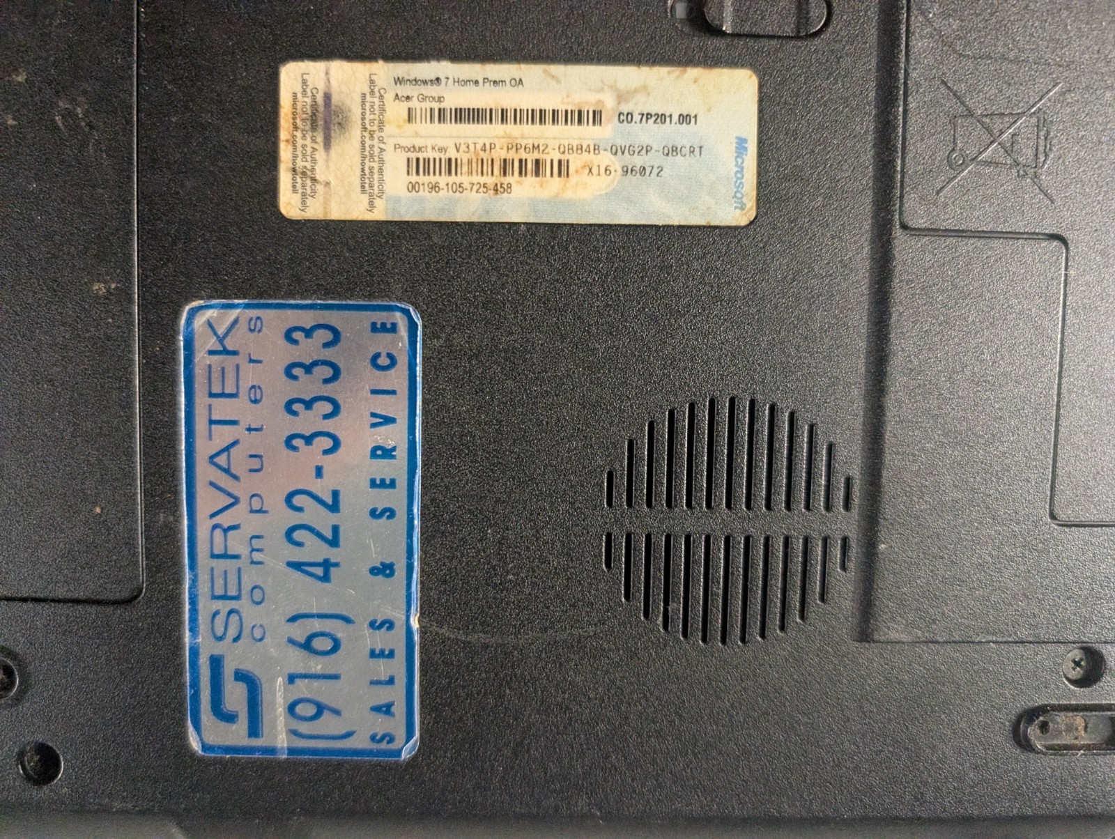 ​Gateway NV55C03u Laptop Black BROKEN SCREEN No Charger AS-IS For Parts