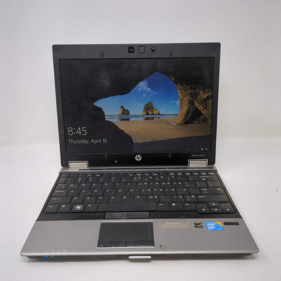 Broken HP 2540P 12″ I7-L640 2.13GHz 4GB RAM 256GB SSD bad trackpad, bad HDD