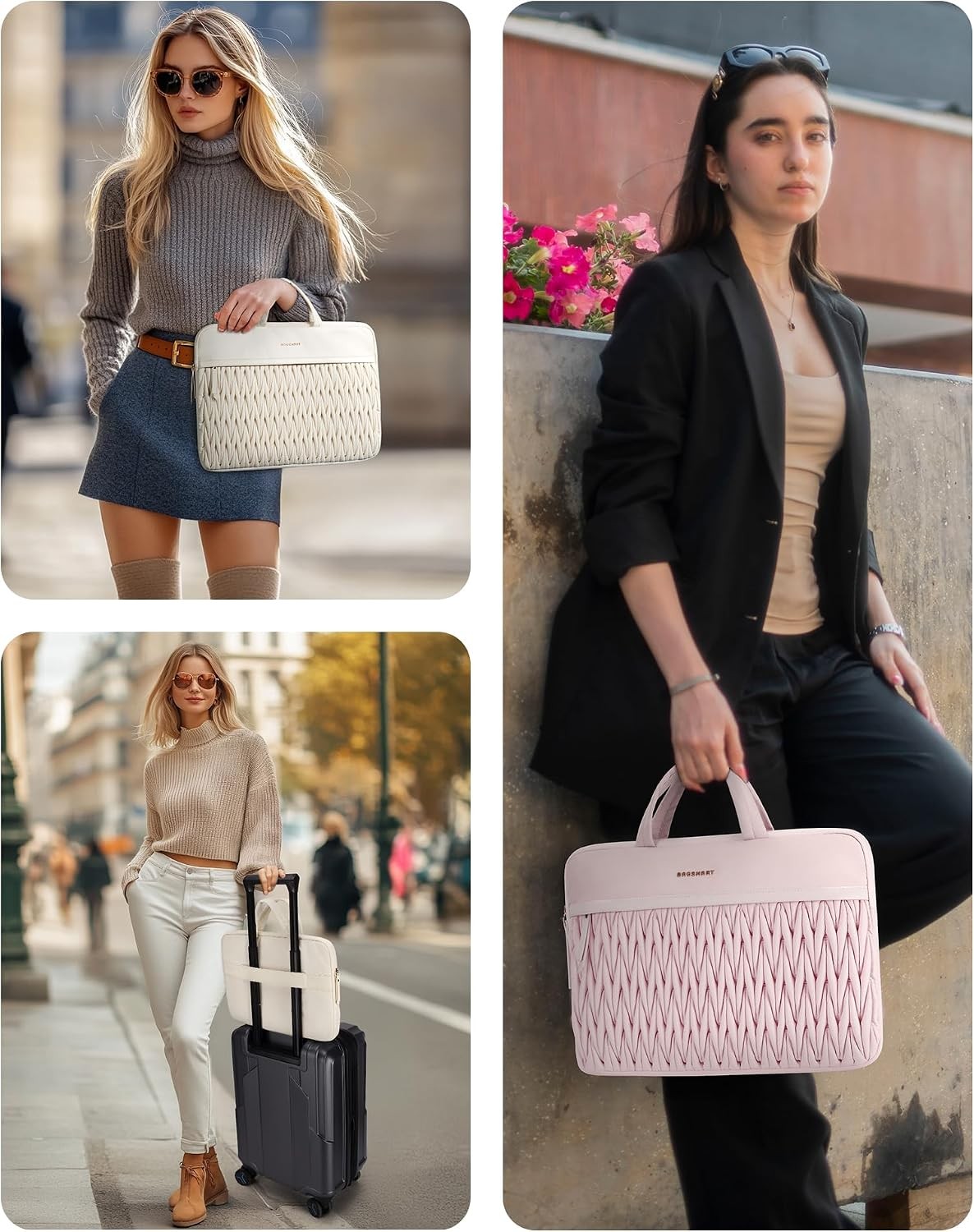 Padded Laptop Sleeve Case for 15.6-16 Inch MacBook Pro, Shockproof Bag Cover