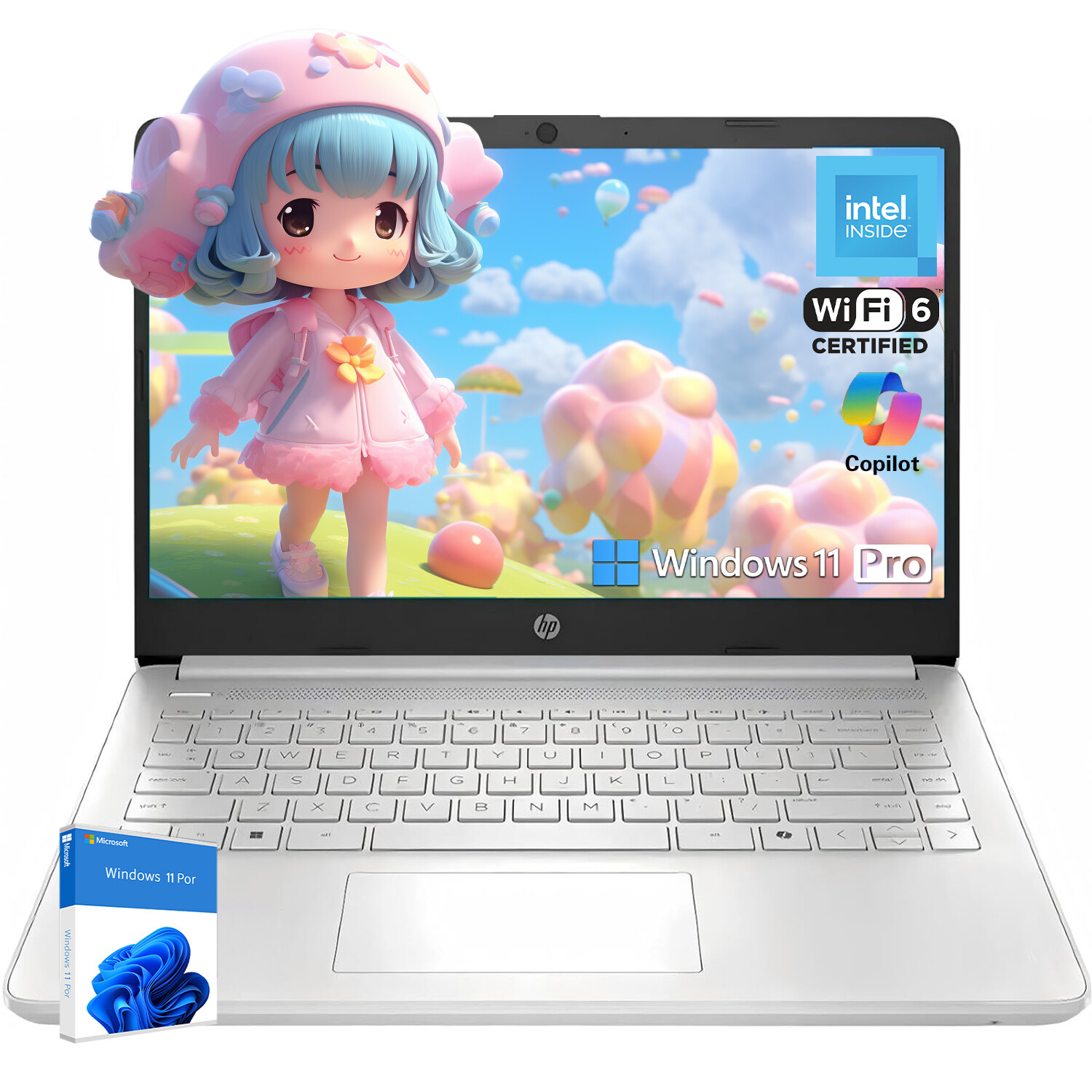 2025 HP Student Business 14 in Laptop, Intel N150,8GB RAM,128GB Storage+W11pro