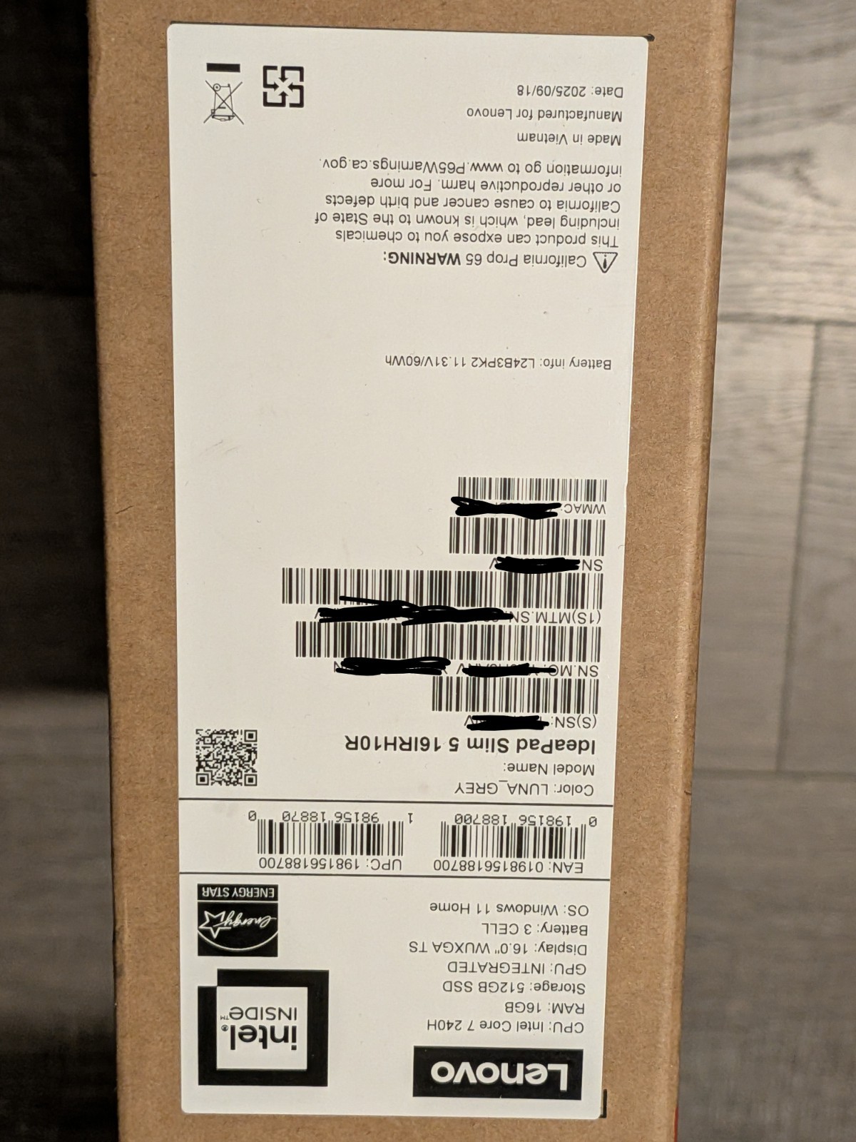 Lenovo Ideapad Slim 5 16irh10r 16gb Ram 512 Gb SSD