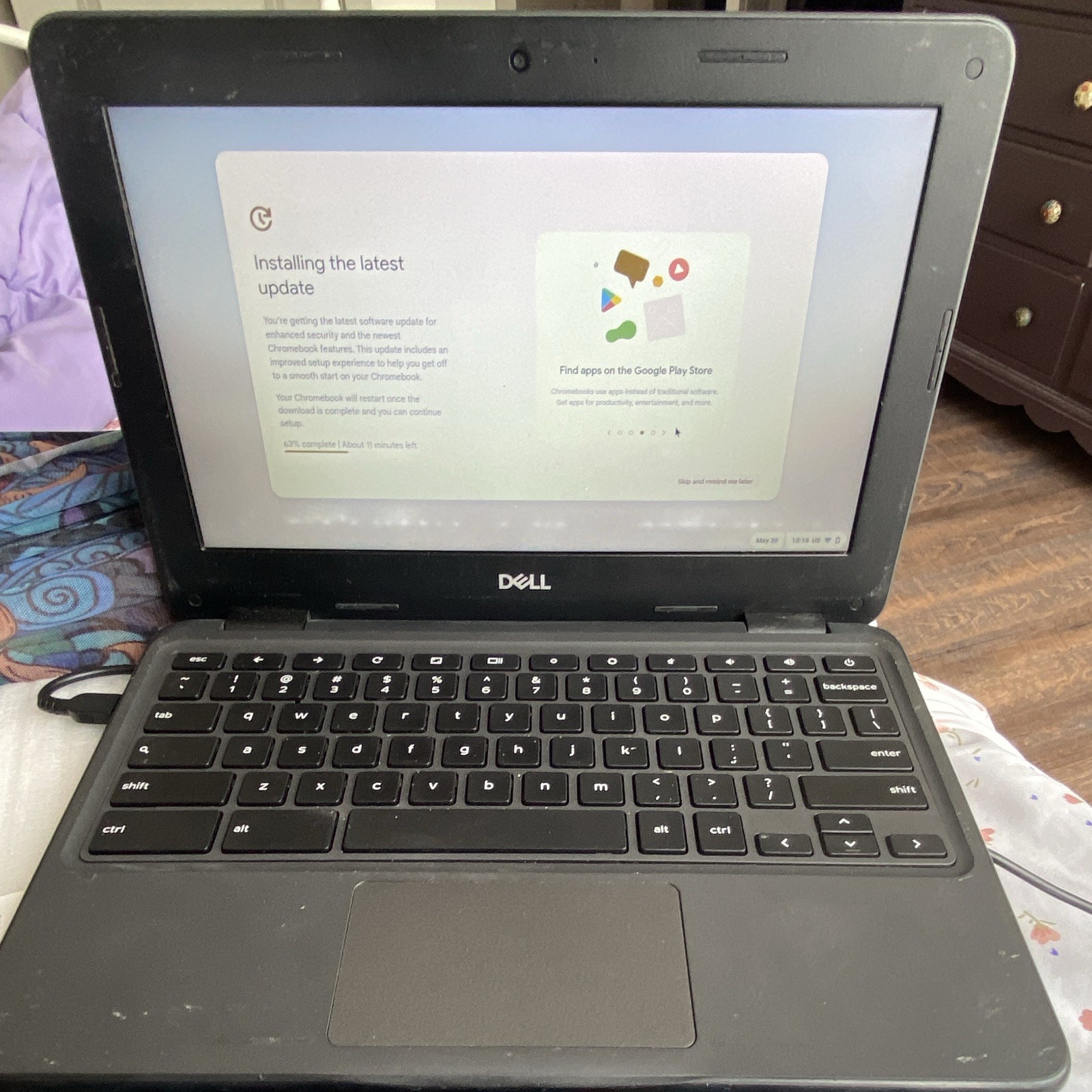 Dell Chromebook 3100 11.6in Chrome OS Intel Celeron 4GB 16GB eMMC Black