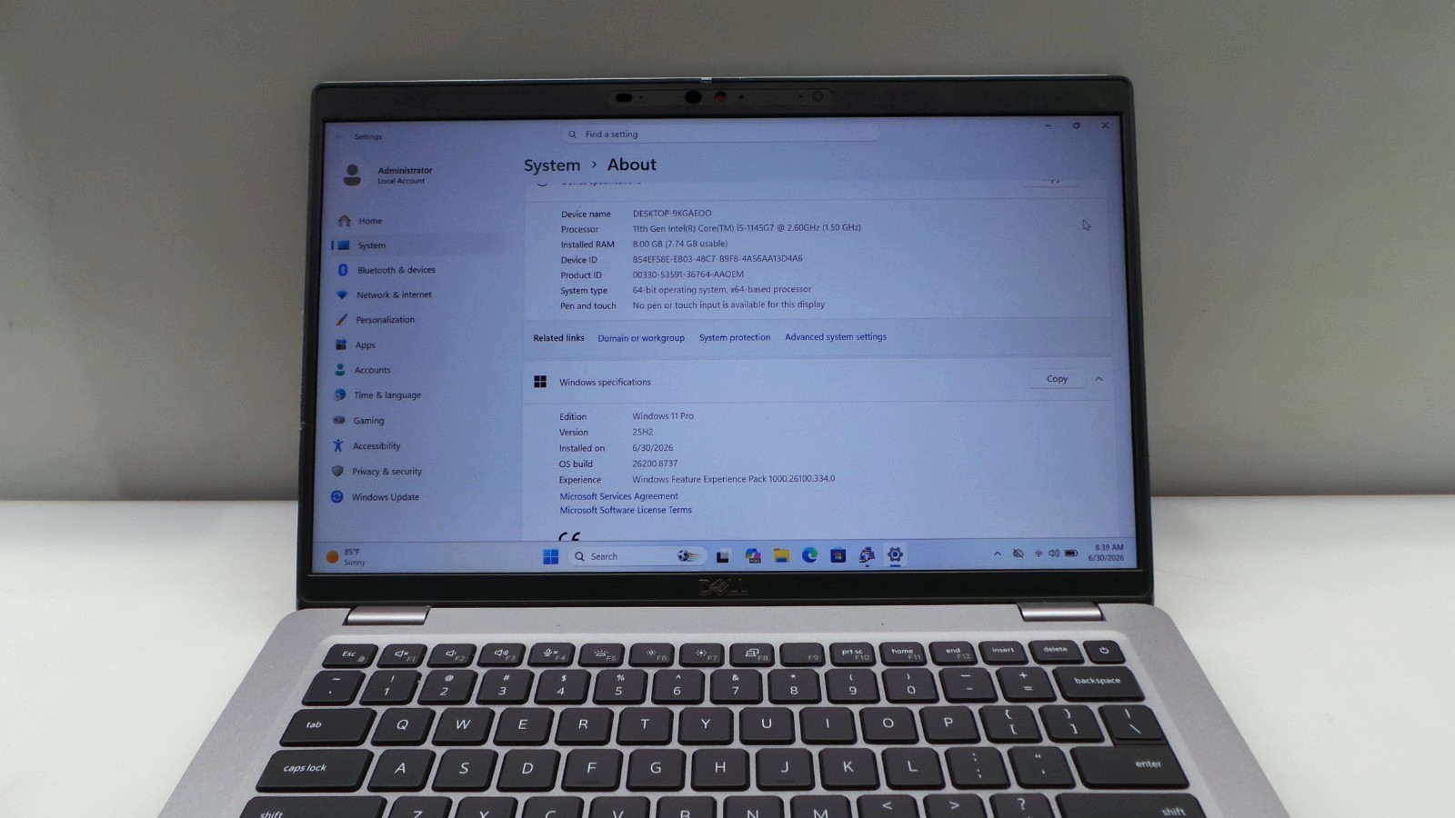 Dell Latitude 5420 | 14″ | i5-1145G7 2.60GHz | 8GB RAM 256GB NVMe | ***READ***