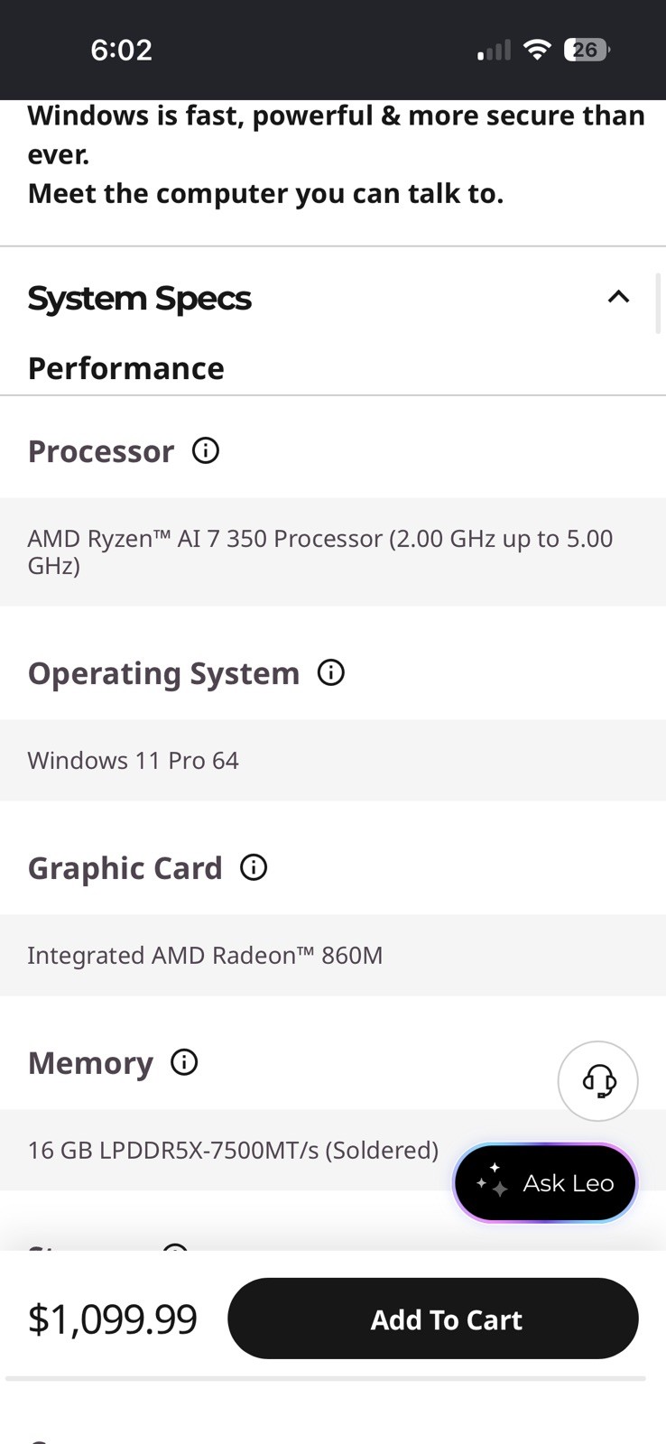 Lenovo Yoga 7 16IAP7 16″ (256GB SSD, Intel Core i5 12th Gen., 4.40 GHz, 8GB)…