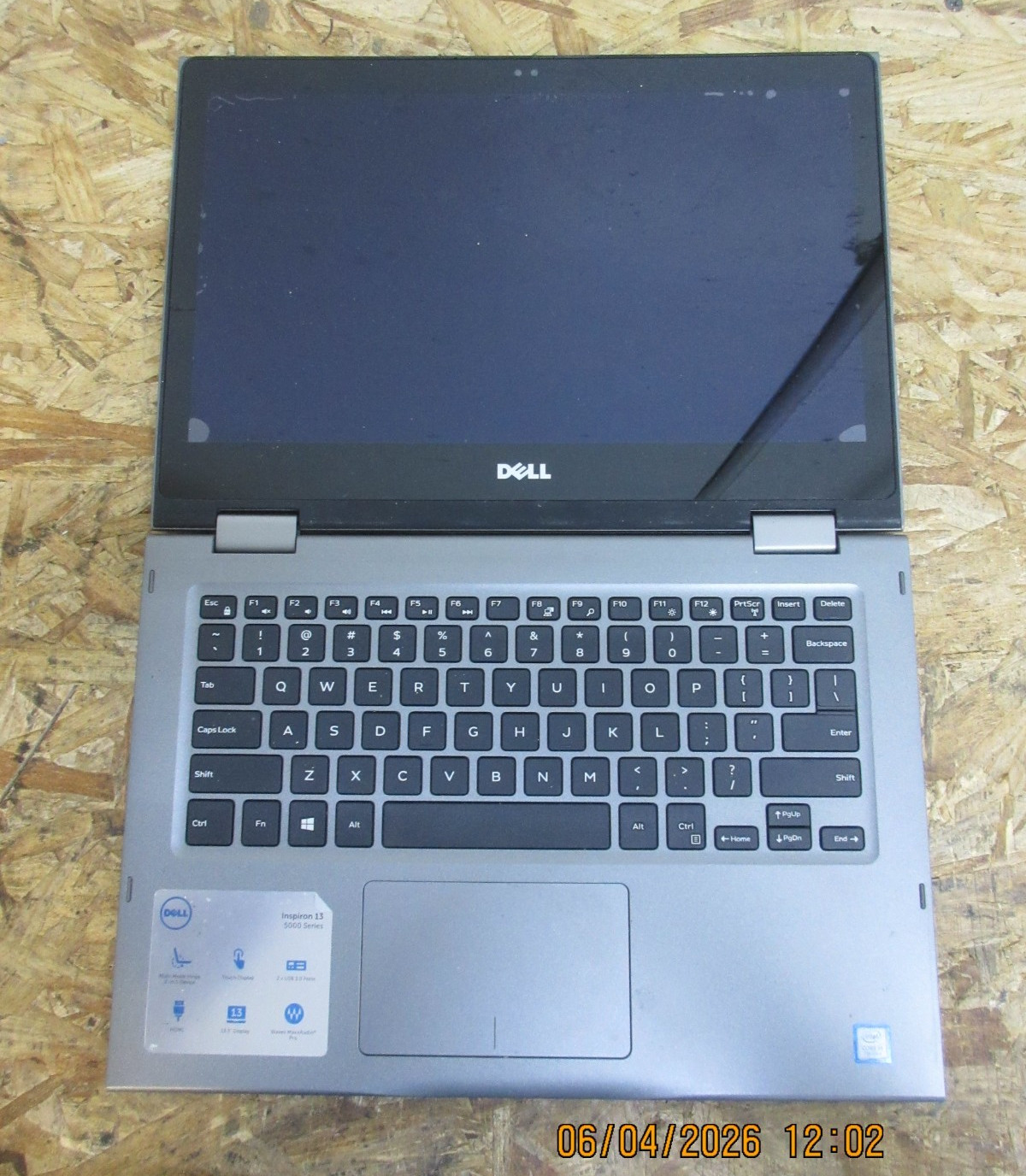 Dell Inspiron 13-5378 13.3″ 2-in-1 Touch i3-7TH 8GB RAM 256GB SSD W11P READ DESC
