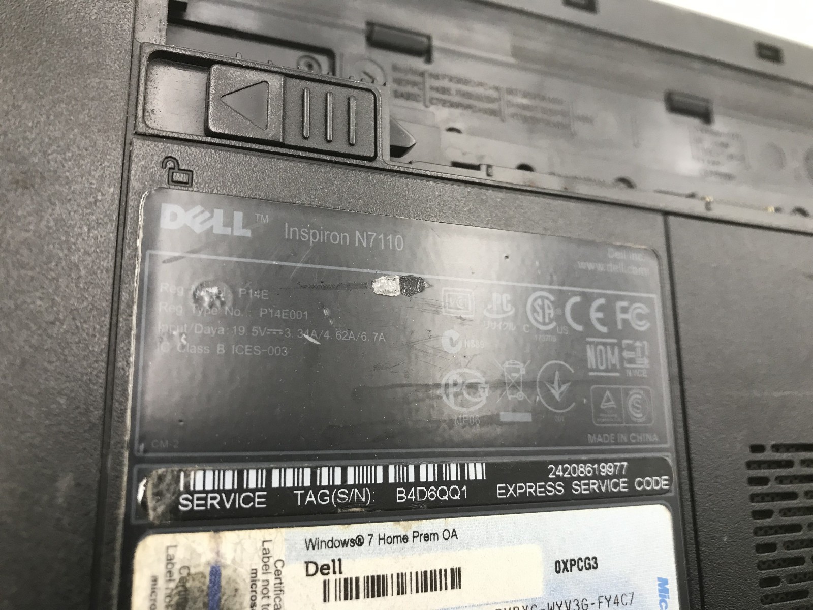 DELL INSPIRON N7110 – FOR PARTS/REPAIR – INTEL i5-2450M – NO RAM -READ DESC- BB