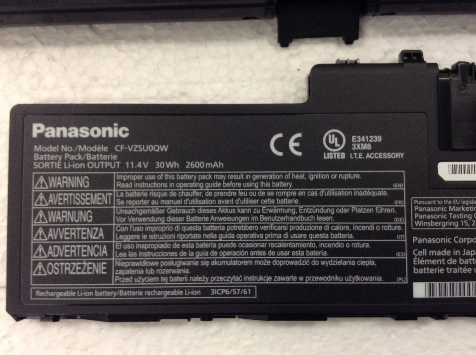 Panasonic Toughbook CF-20 MK1 Touch Laptop m5-6Y57 1.10GHz w/ 8GB, 128GB SSD