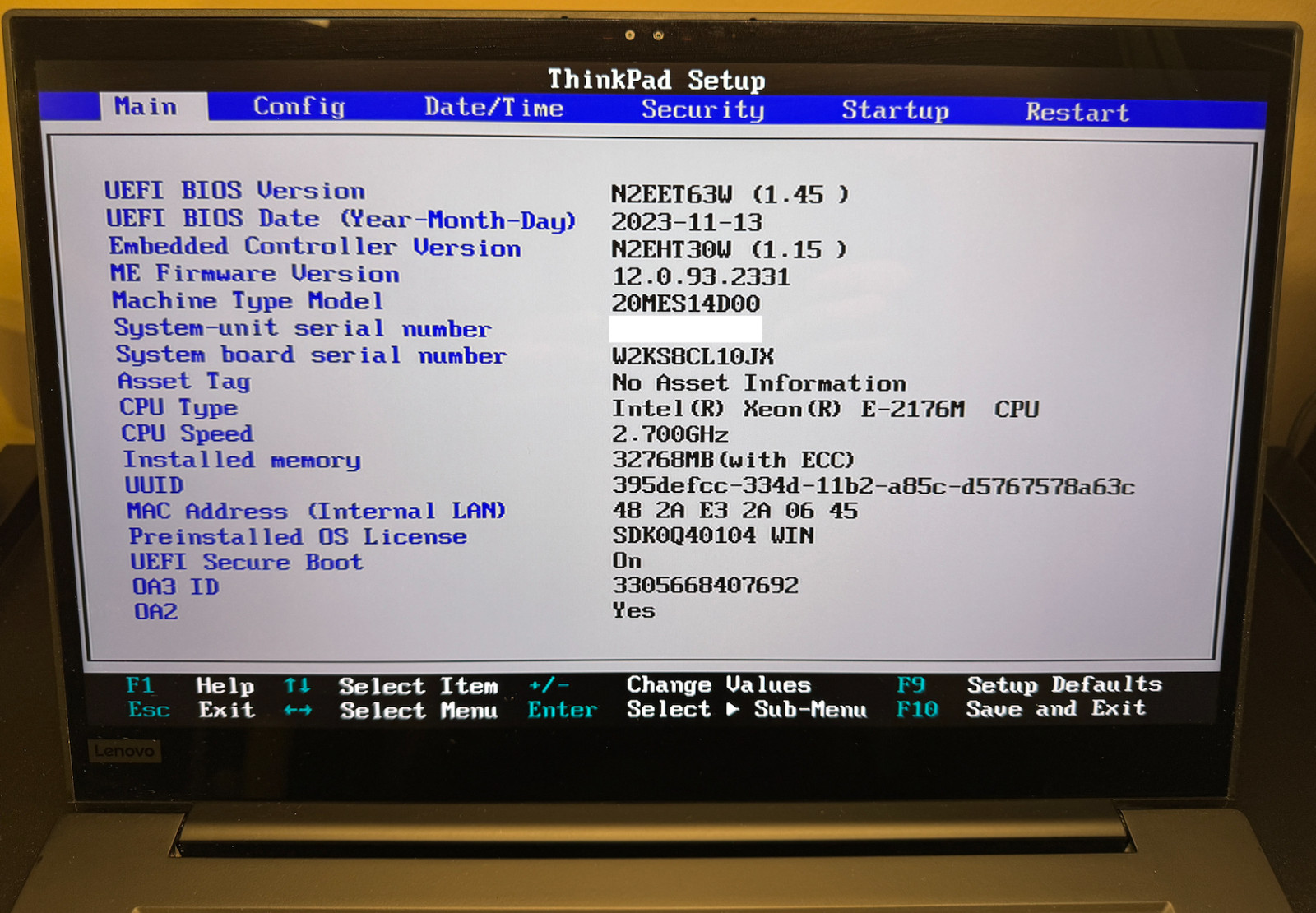 Lenovo ThinkPad P1 15.6” 4K Touch Xeon E-2176M 32GB ECC 512GB SSD NVIDIA P2000