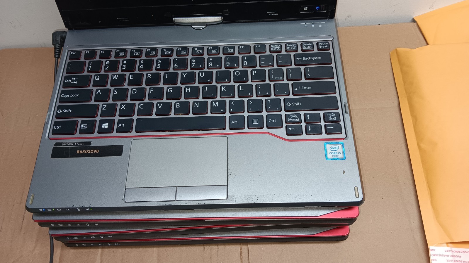 Lot of 4 Fujitsu LifeBook T726 T725 Laptops For Parts or Repair