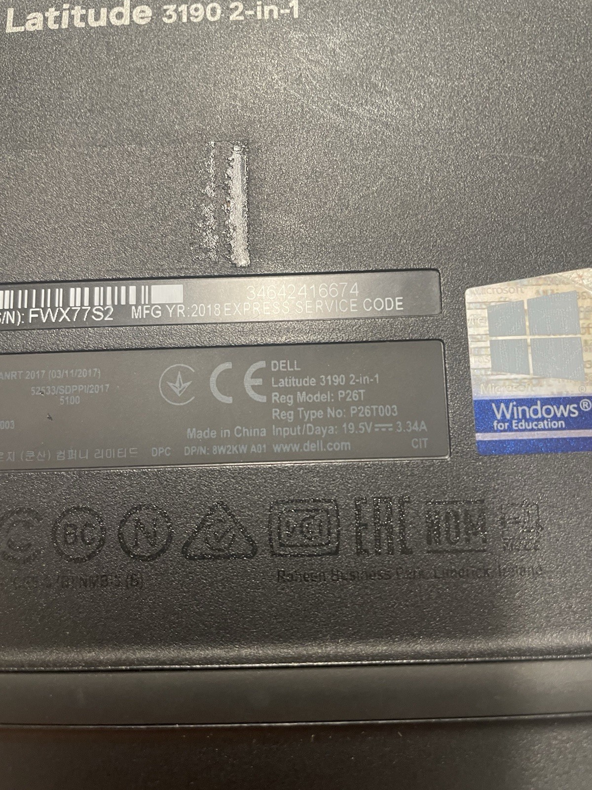 Dell Latitude P26T P26T003 3190 2 in 1 11.6″ Replacement -Samsung SSD Hard Drive