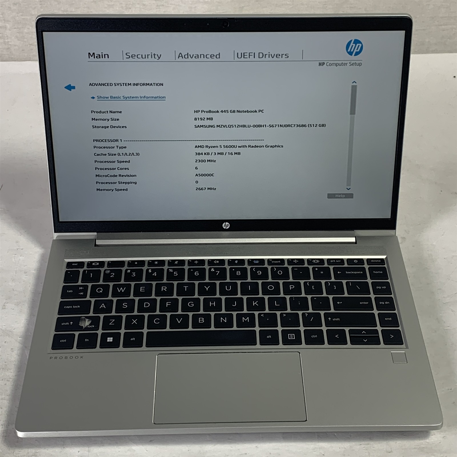 HP ProBook 445 G8 14″ Laptop Ryzen 5 5600U 2.3GHz 8GB 512GB NVMe SSD – Win11