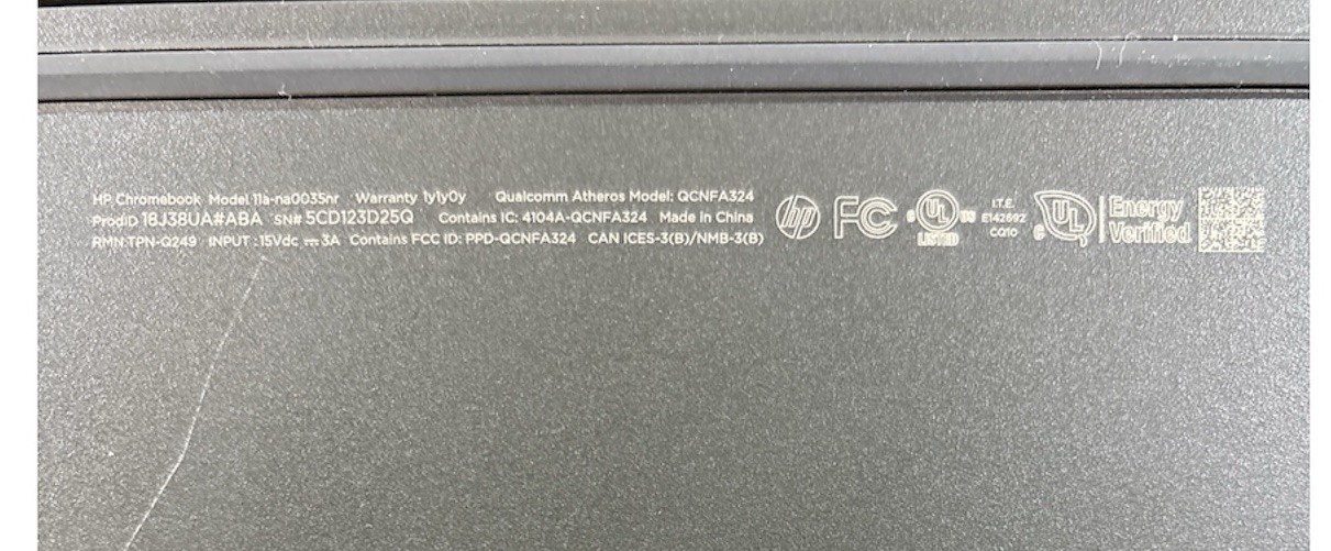 HP Chromebook 11a-na0024nr 11” Laptop – WiFi, 32GB, Good Condition, Reset, Works