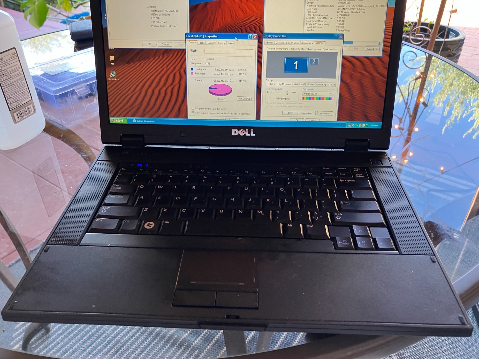Dell Latitude E5500 15.6″ Laptop C2D 2.53GHz 4GB RAM 120GB SSD Win XP HD Serial