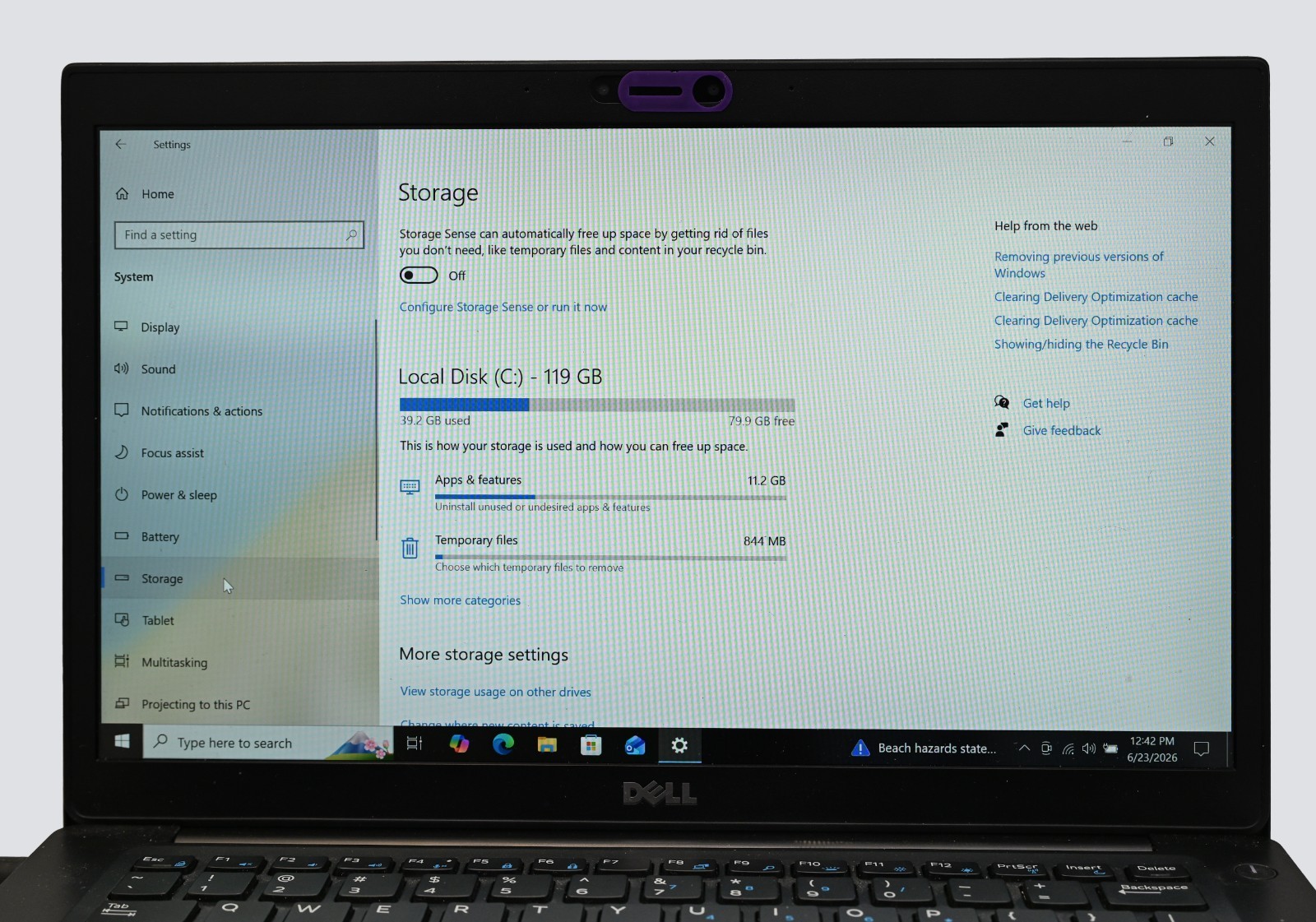 Dell Latitude 7480 i7-7600u 2.8GHz 16GB RAM 128GB SSD Windows 10 Pro