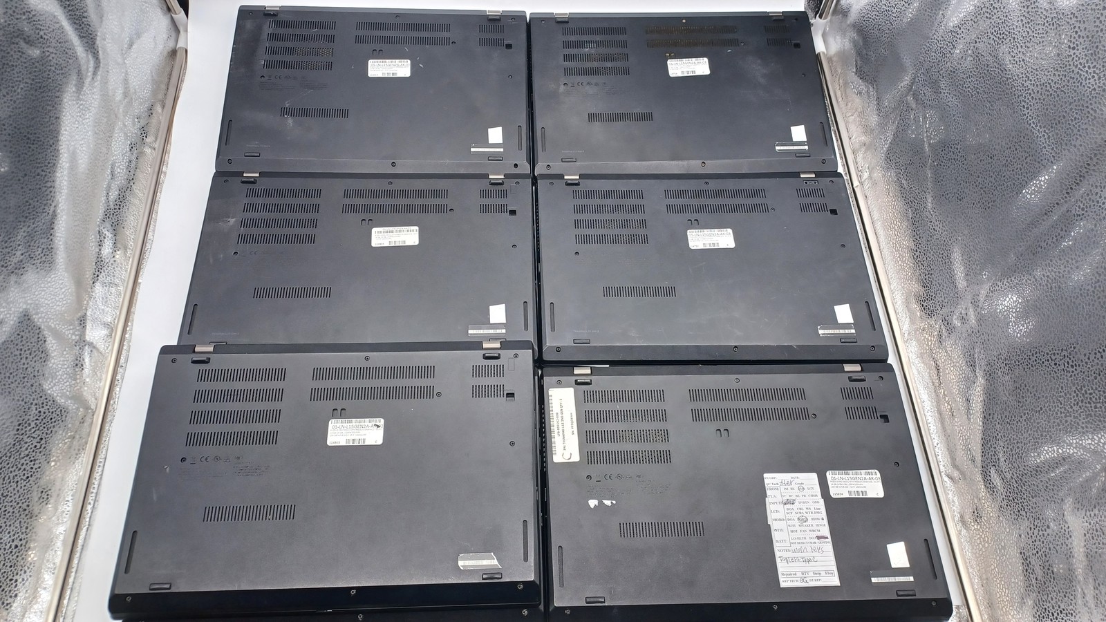 Lot Of 7 Thinkpad Laptop Lenovo L15 Gen2 Ryzen 5 Pro 5650U No Ram No HDD