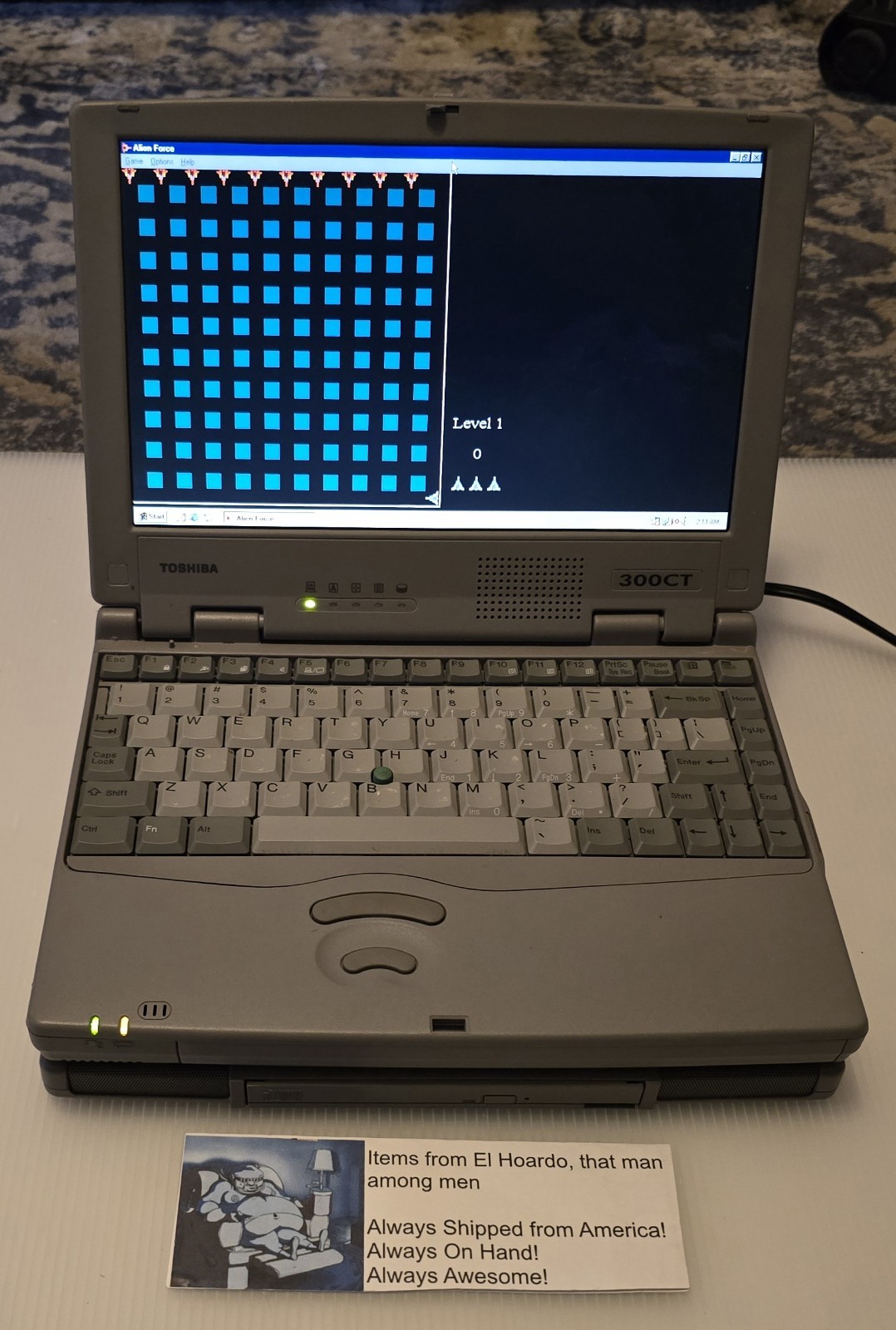 Toshiba Portege 300CT 64mb Ram 1GB HDD 133Mhz Docking Station CD Working Rare!