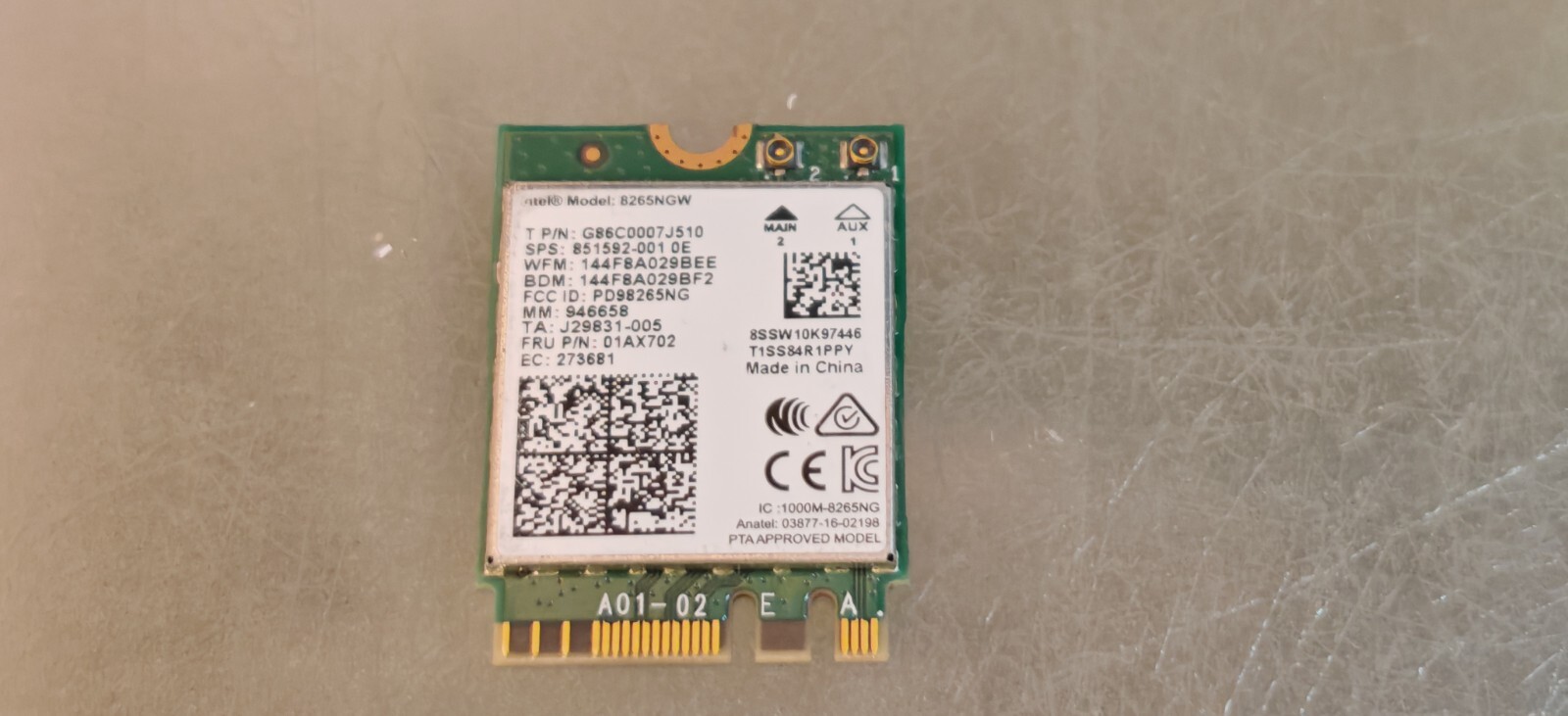 LENOVO THINKPAD L460 L450 L480 L490 T480 DUAL BAND WIFI CARD COMBO