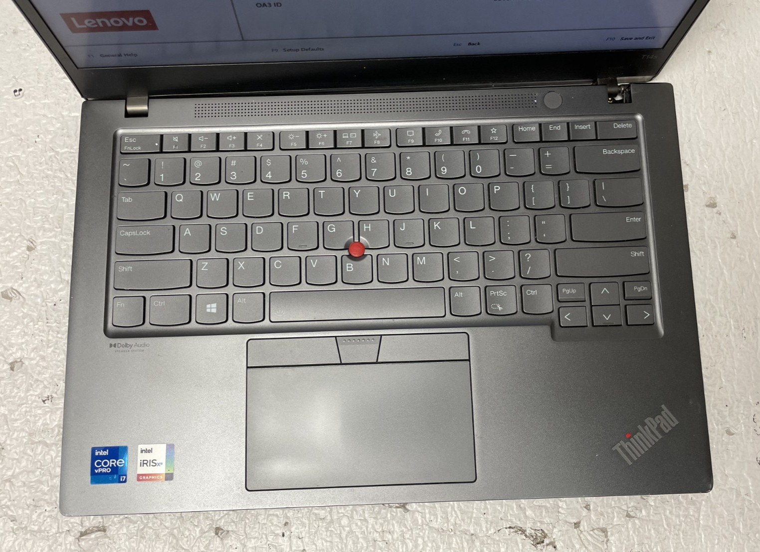 Lenovo ThinkPad T14s Gen2 Intel i7-1185G7 @3.00GHz 16GB RAM NO SSD TouchscrnREAD