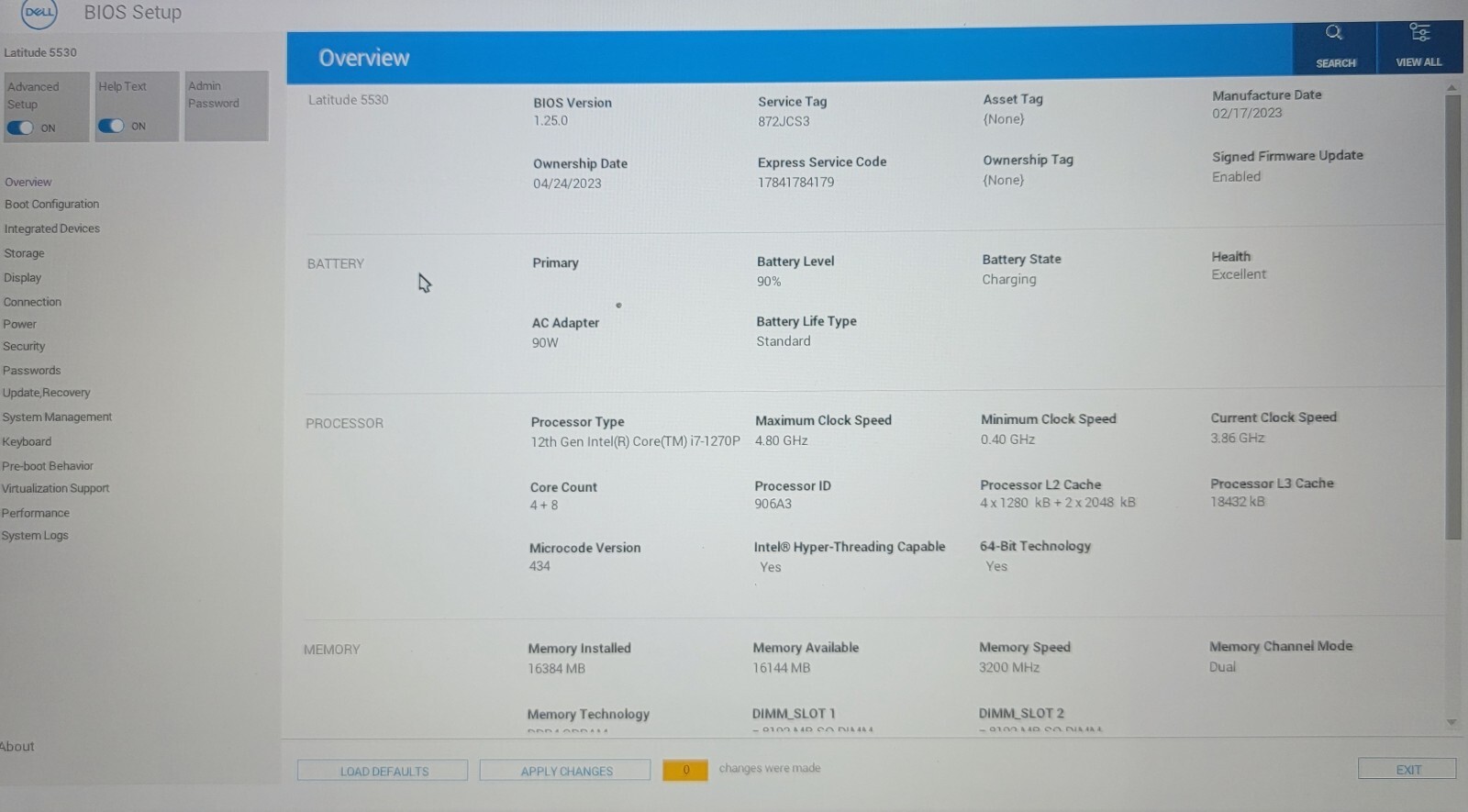 Dell Latitude 5530 | i7 12th Gen | 16 GB RAM | P104F005 | Grade C