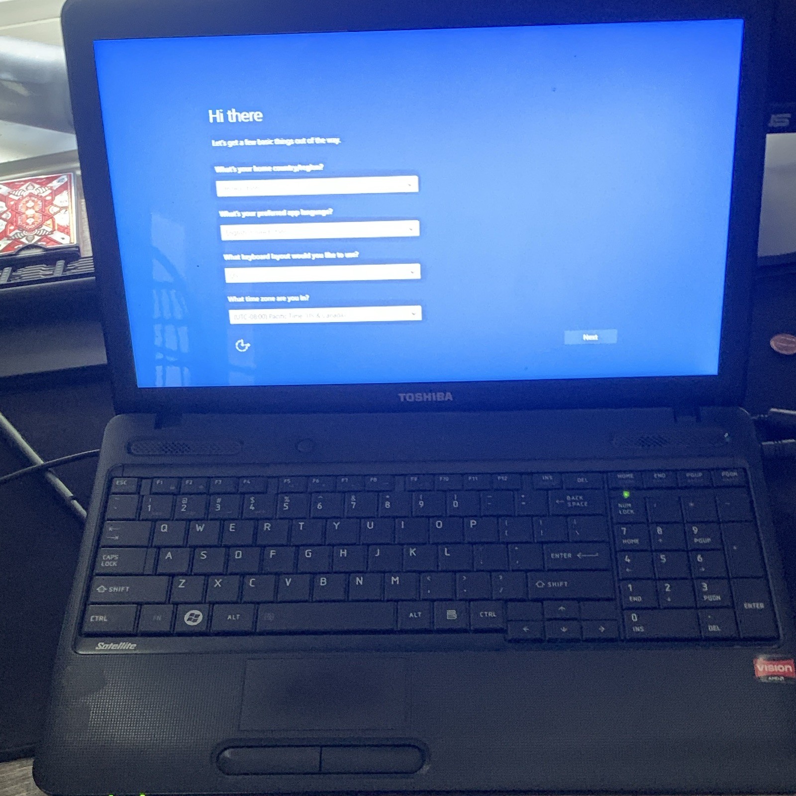 Toshiba Satellite 15.6″ Laptop AMD A-Series 1.90GHz 4GB 500GB HDD Win10 Black