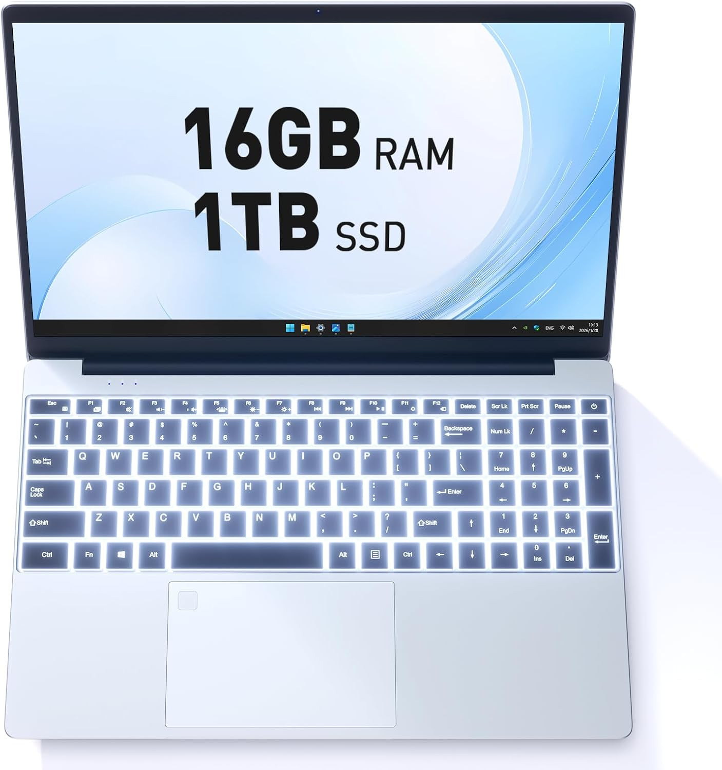 Business Laptop Computer for Work, Notebook PC for College Students, 15.6″ FHD D