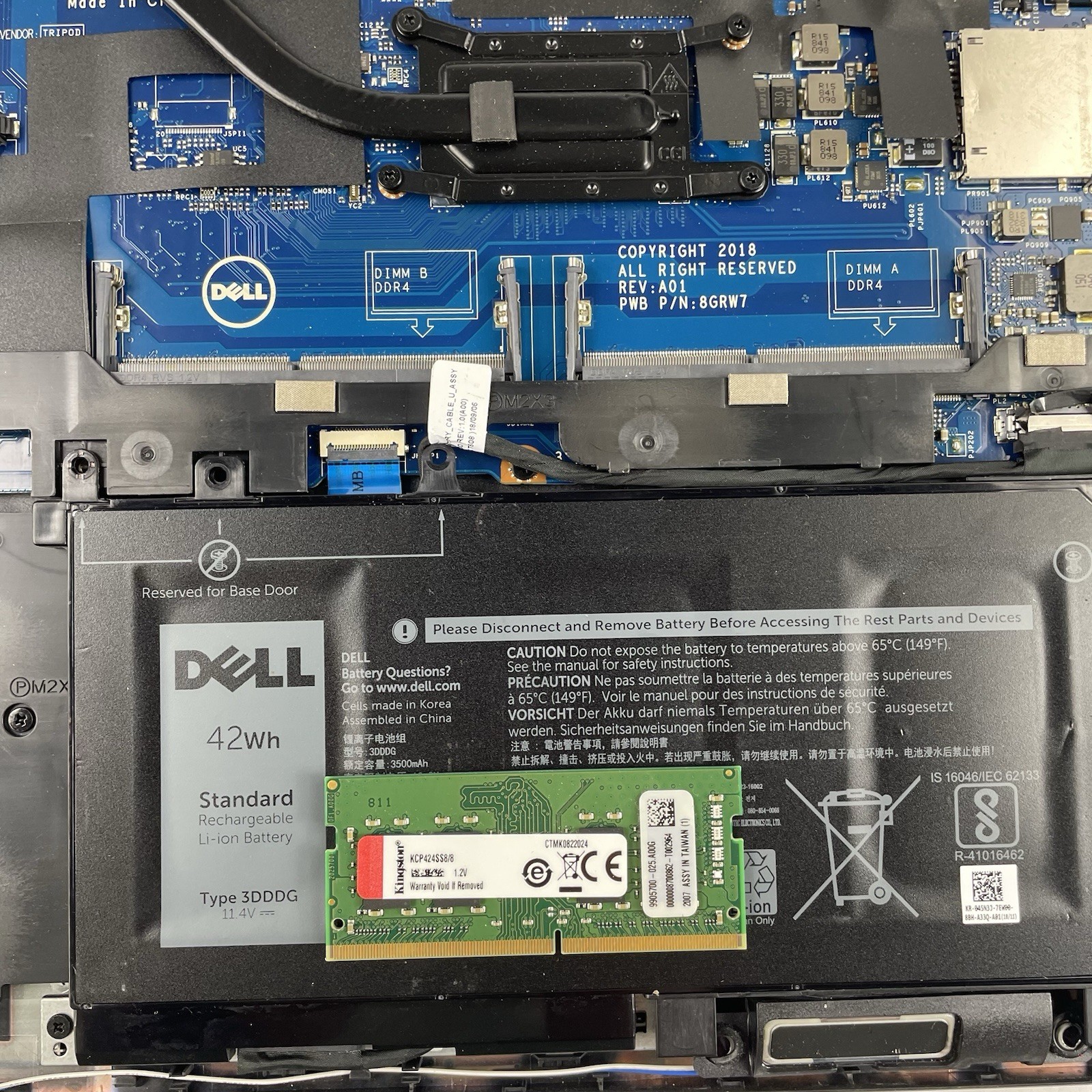 Dell Latitude 5590 15.6″ i7-8650U 1.90 GHz 8 GB RAM No SSD/OS/AC