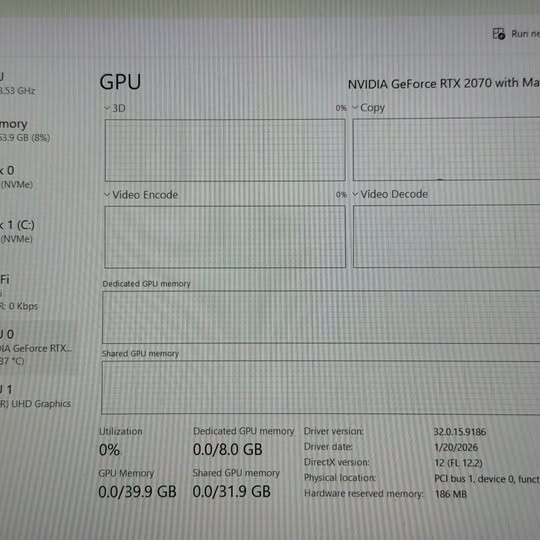 System 76 Oryx Pro 10750H 6 core, 64GB ram, GTX 2070, 1080p 144hz, Gaming machin