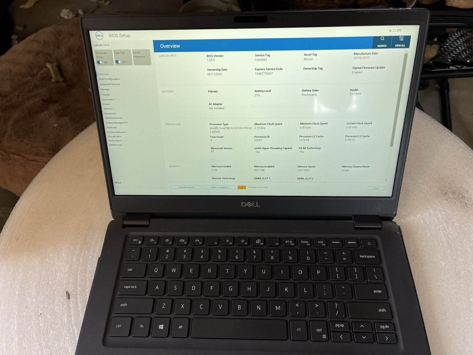 Dell Latitude 3410 Touchscreen i5-10210U 8GB RAM 256GB SSD SEE PHOTOS READ