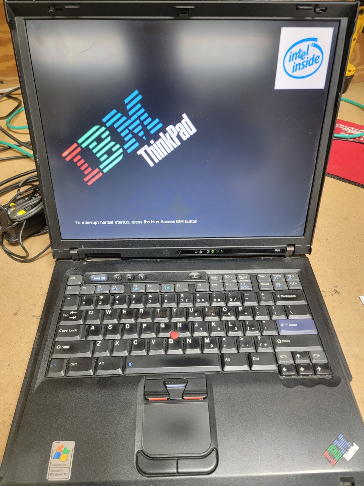 IBM THINKPAD R51 LAPTOP – PARTS ONLY – SEE DESCRIPTION – #101