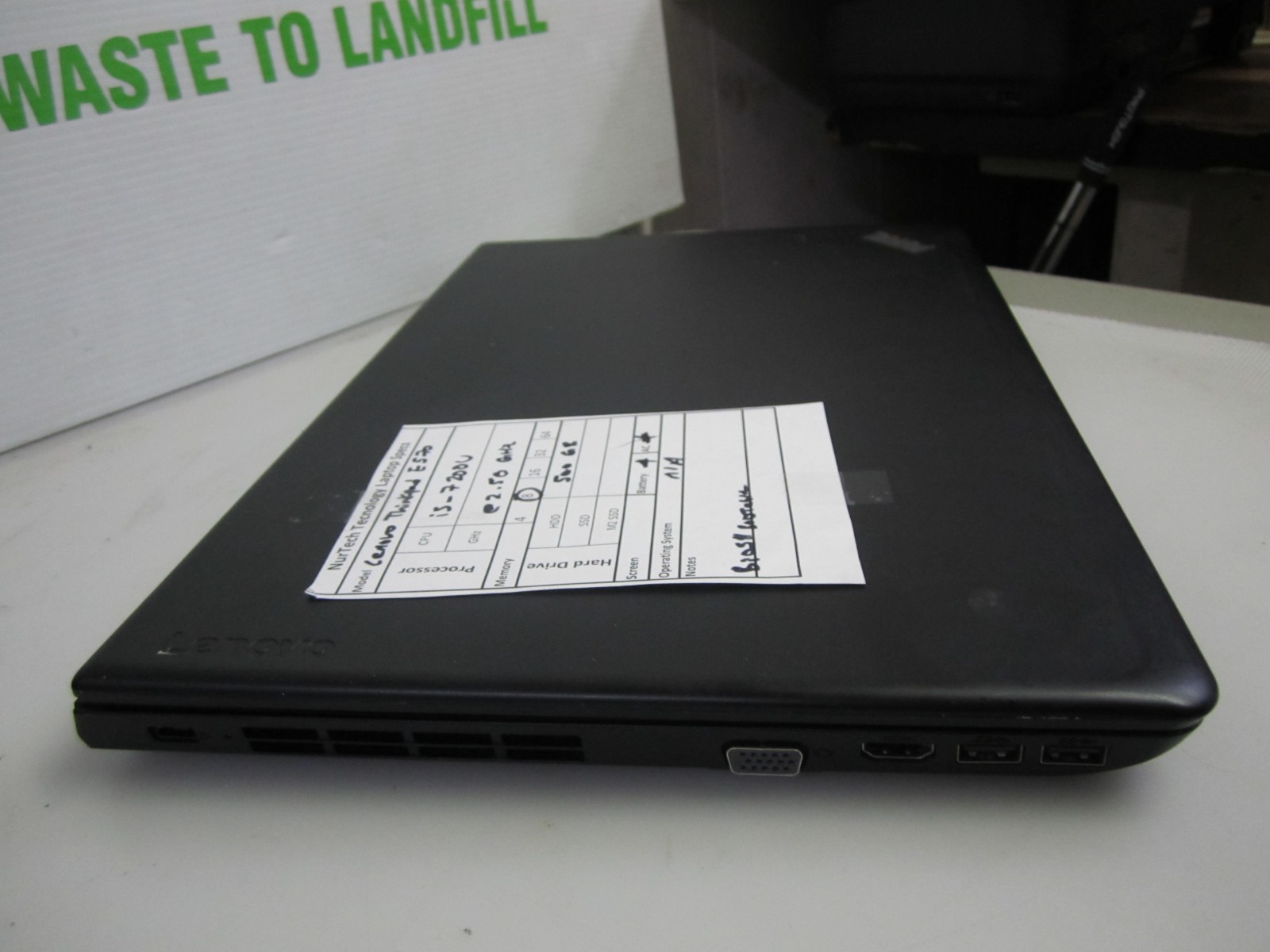 Lenovo ThinkPad E570 15.6″ i5 7200U 2.50GHZ 8GB 500GB Laptop w/ AC *BIOS*
