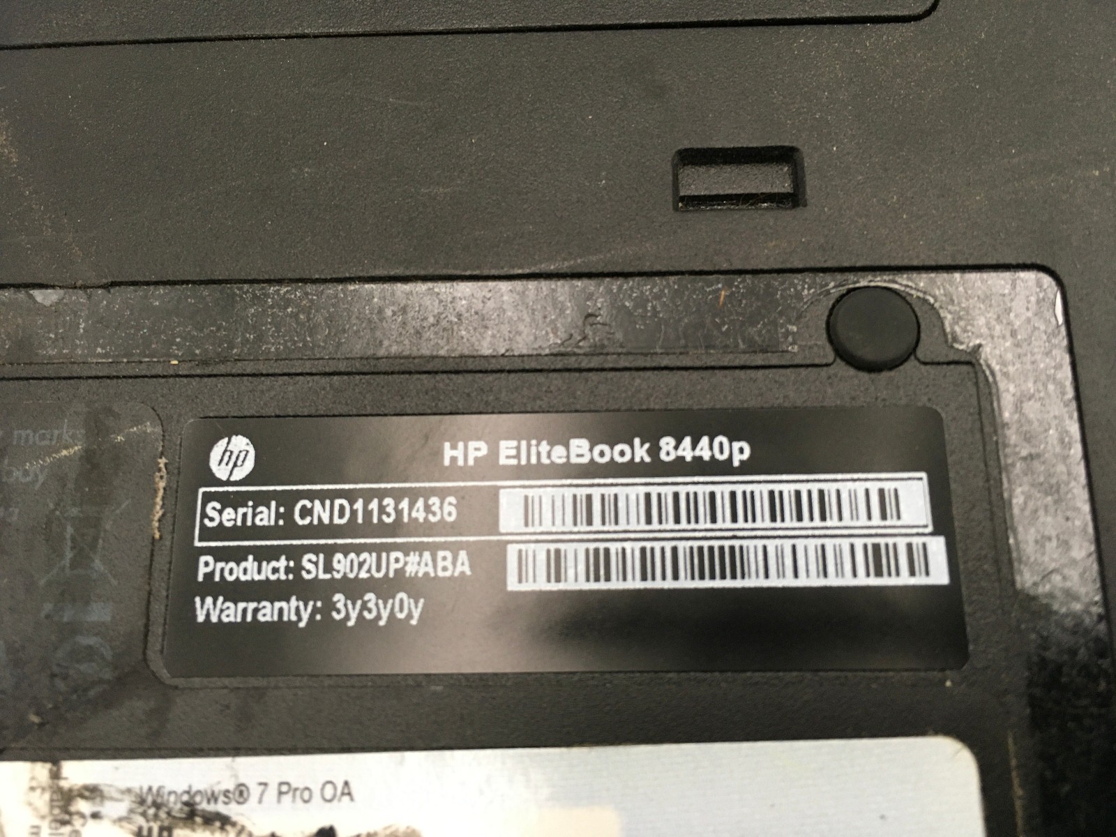 HP ELITEBOOK 8440P – BOOTS TO BIOS – INTEL CORE I5 M540 – 4GB RAM – READ – BB