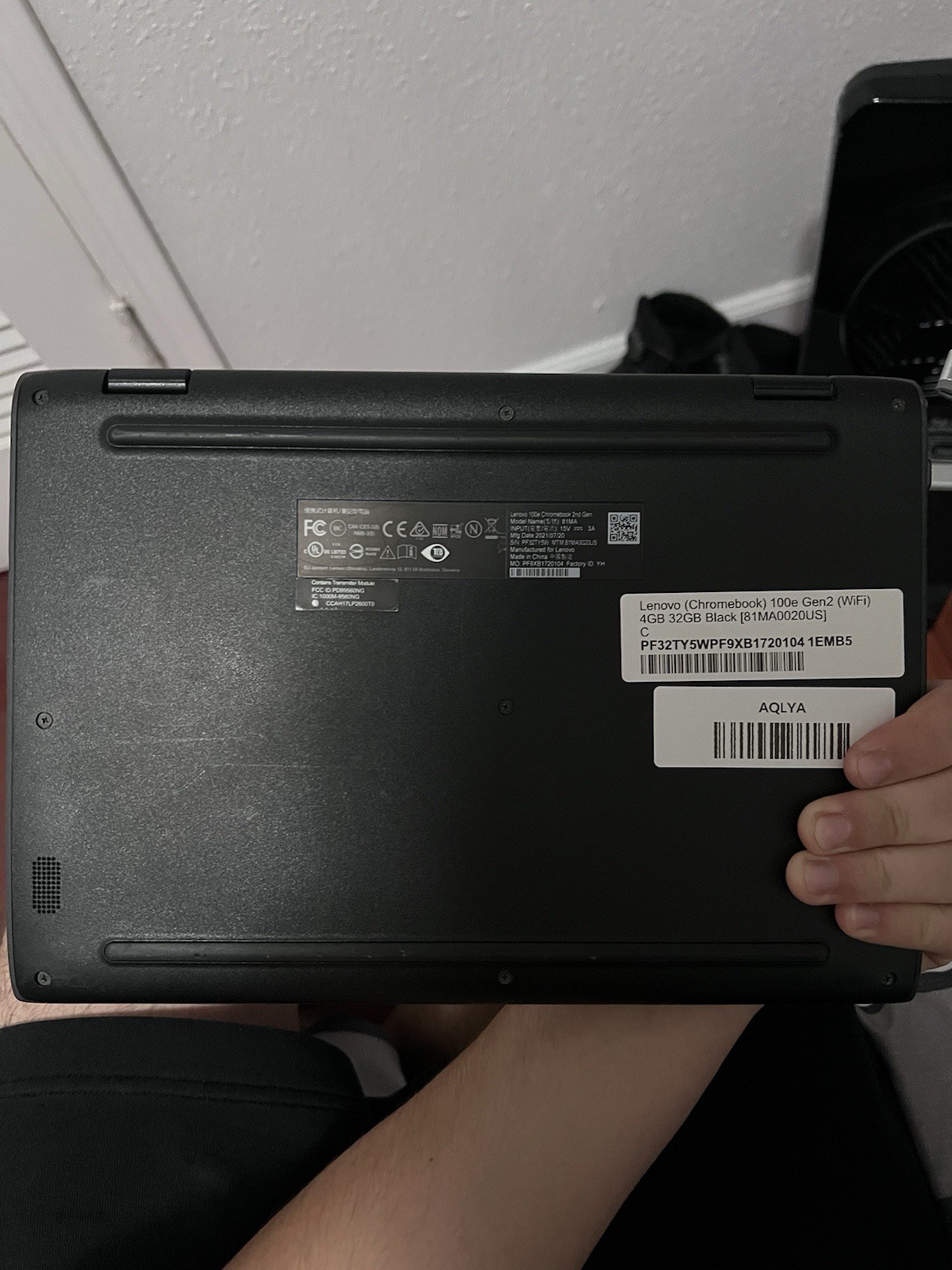 Lenovo 100e Chromebook 2nd Gen 11.6″ 4GB 32GB Chrome OS Black with Charger