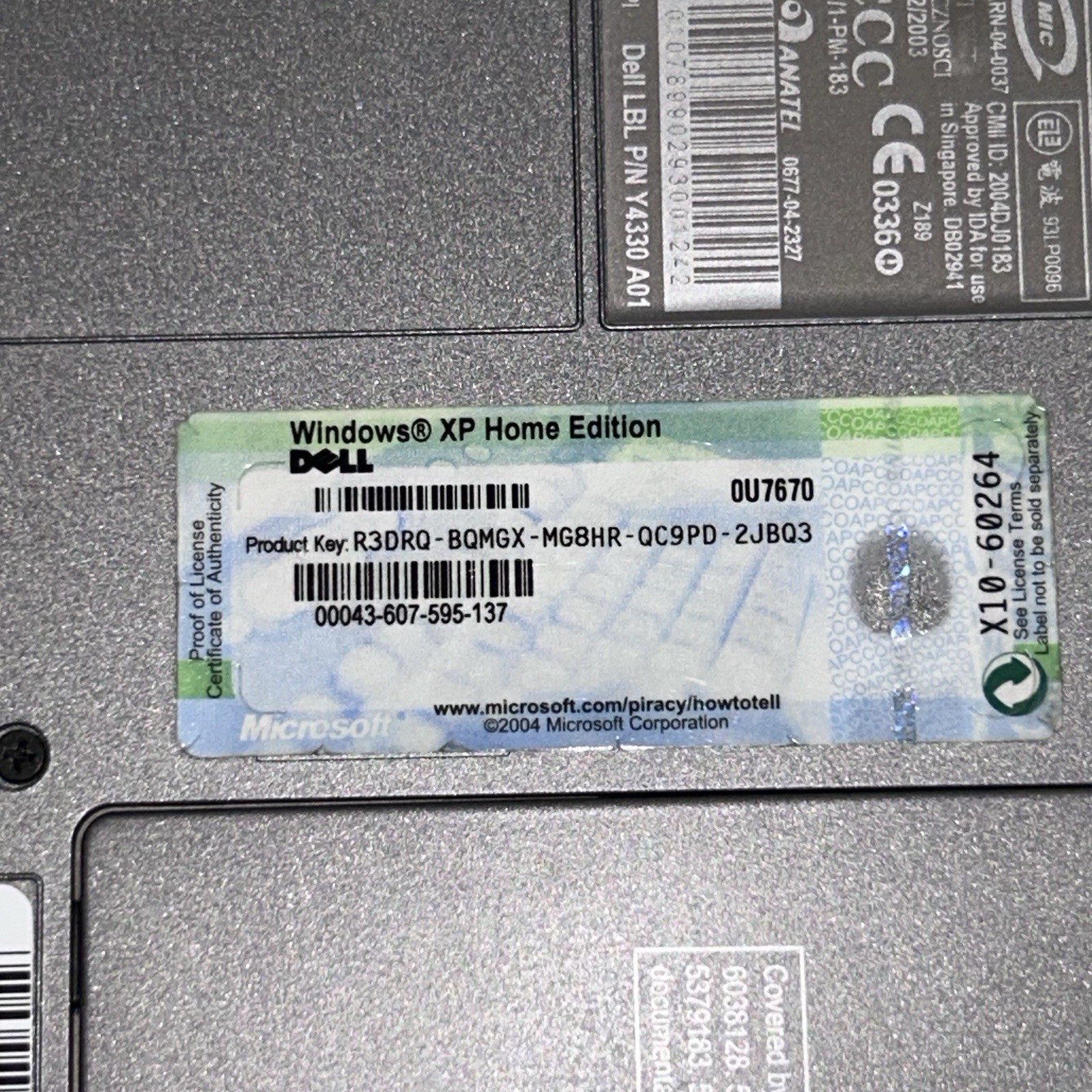 Vintage Dell Inspiron 8600 Laptop PP02X Blue/Silver | UNTESTED FOR PARTS NO HDD