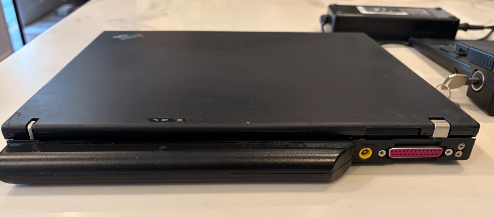 Vintage IBM Thinkpad T41 14” 1.5GB RAM 120GB SSD Win XP + Docking Station