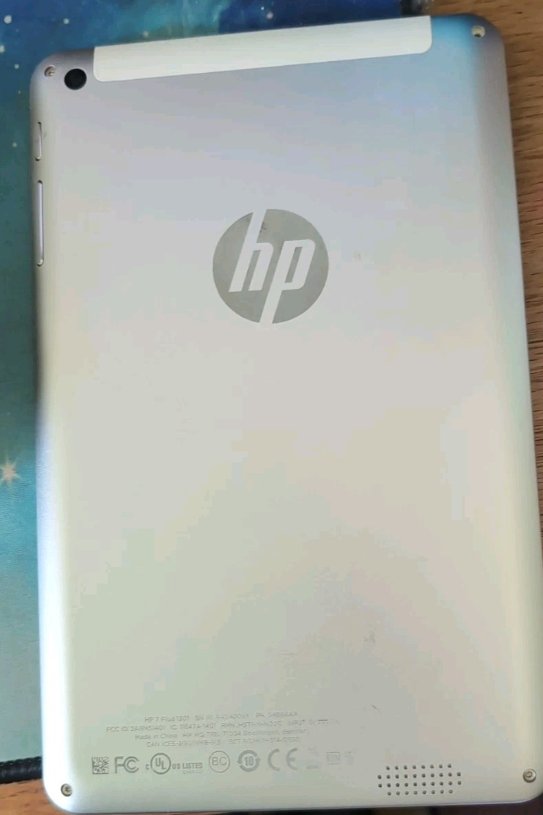 Hewlett-Packard HP 7 G2 1311 Tablet Anatel J4Y28AA 5V 2A Working and reset