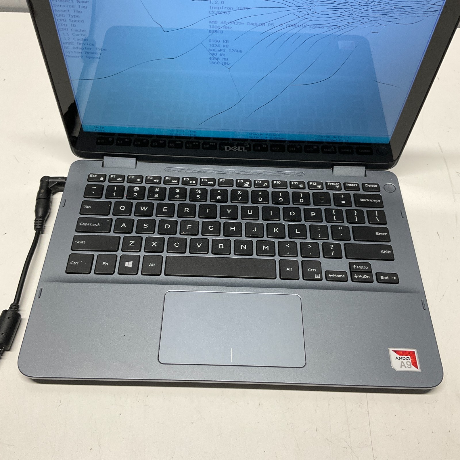 Dell Inspiron 3195 – 11.6″ Touch – AMD A9-9420e 4GB 128GB SSD NO OS Laptop READ