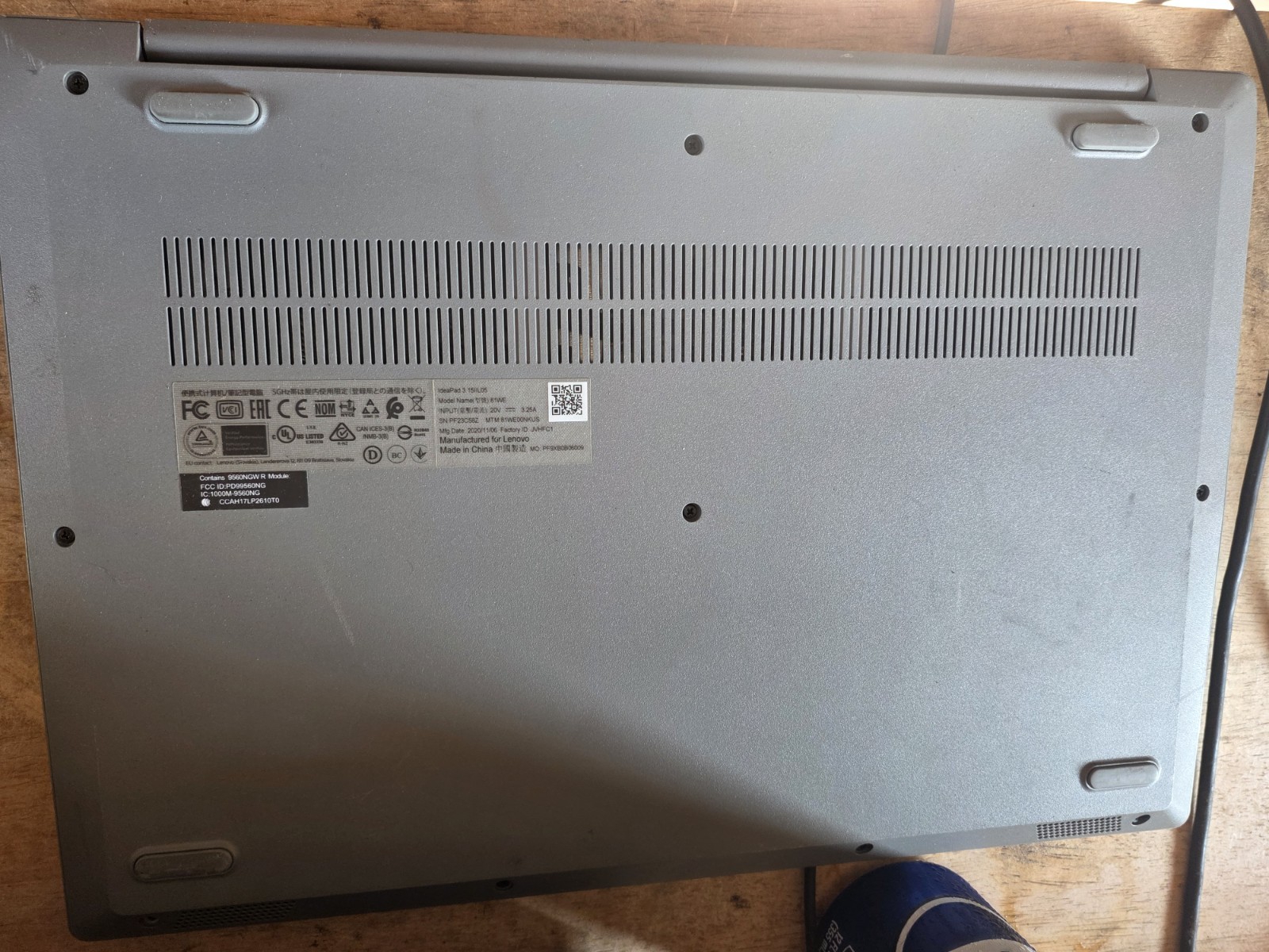 Lenovo ideaPad 3 15IIL05 Laptop i5-1035G1 1GHz 8GB RAM 256GB Lcd