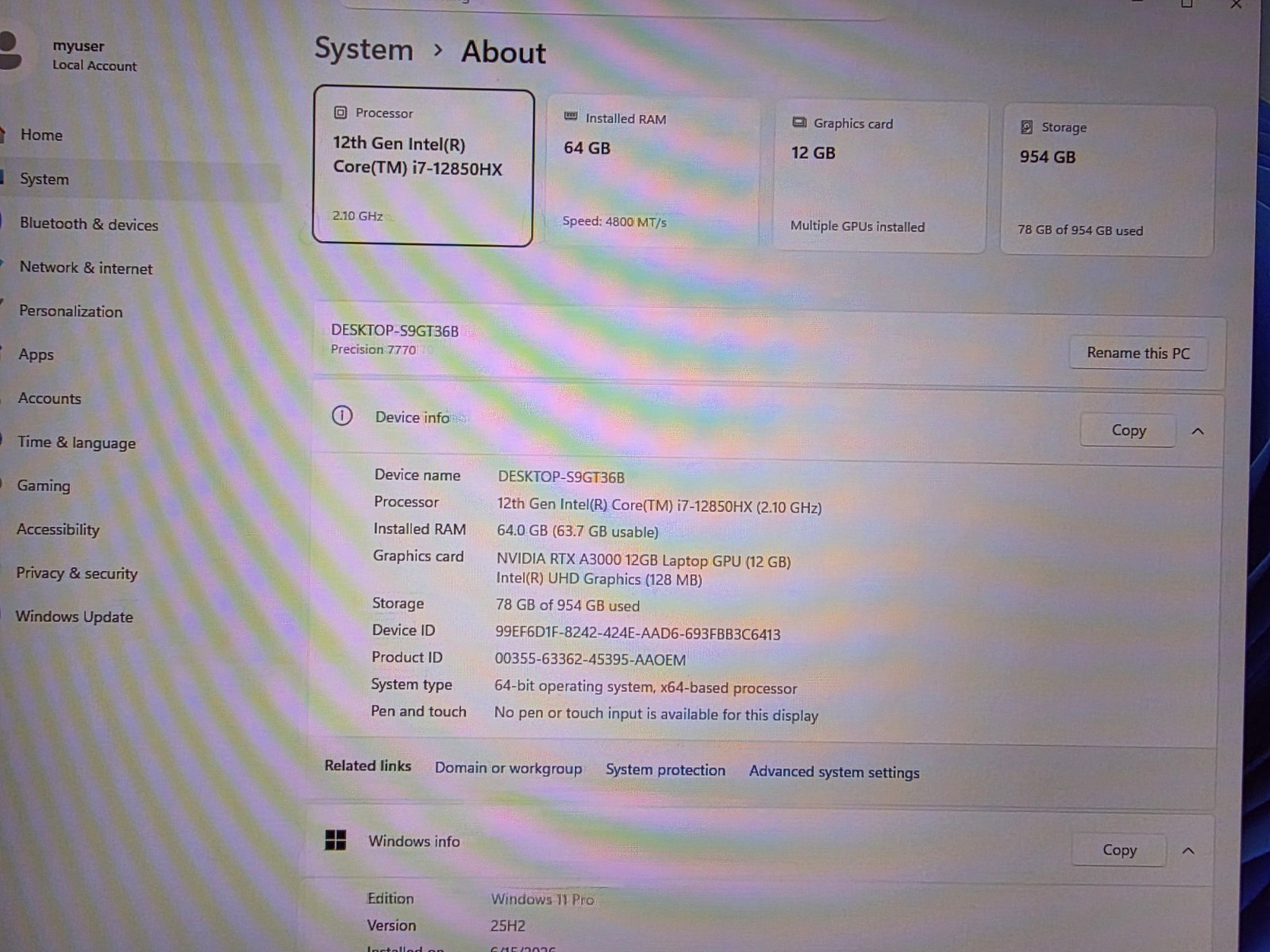 Dell Precision 7770 17.3″ i7-12850HX 16cr 64GB 1TB NV RTX A3000-12GB Win 11 Pr