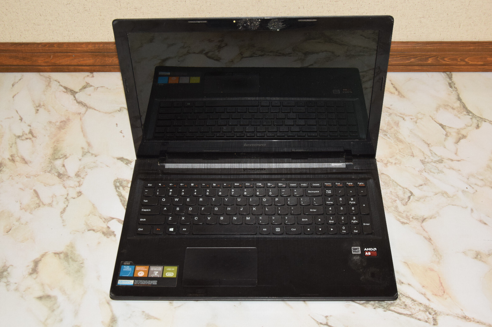DEAD JUNK Lenovo G50-45 80E3 Cracked 15.6″ Laptop Incomplete AS IS Parts Repair